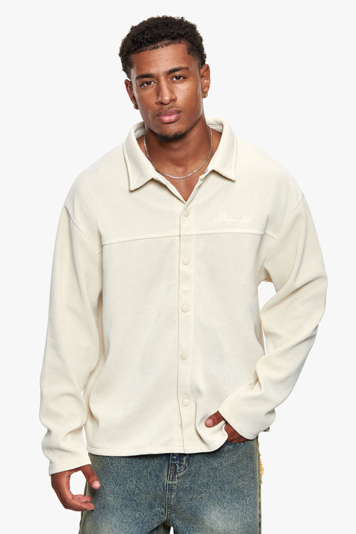 STRUCTURE SHIRT CREAM WHITE