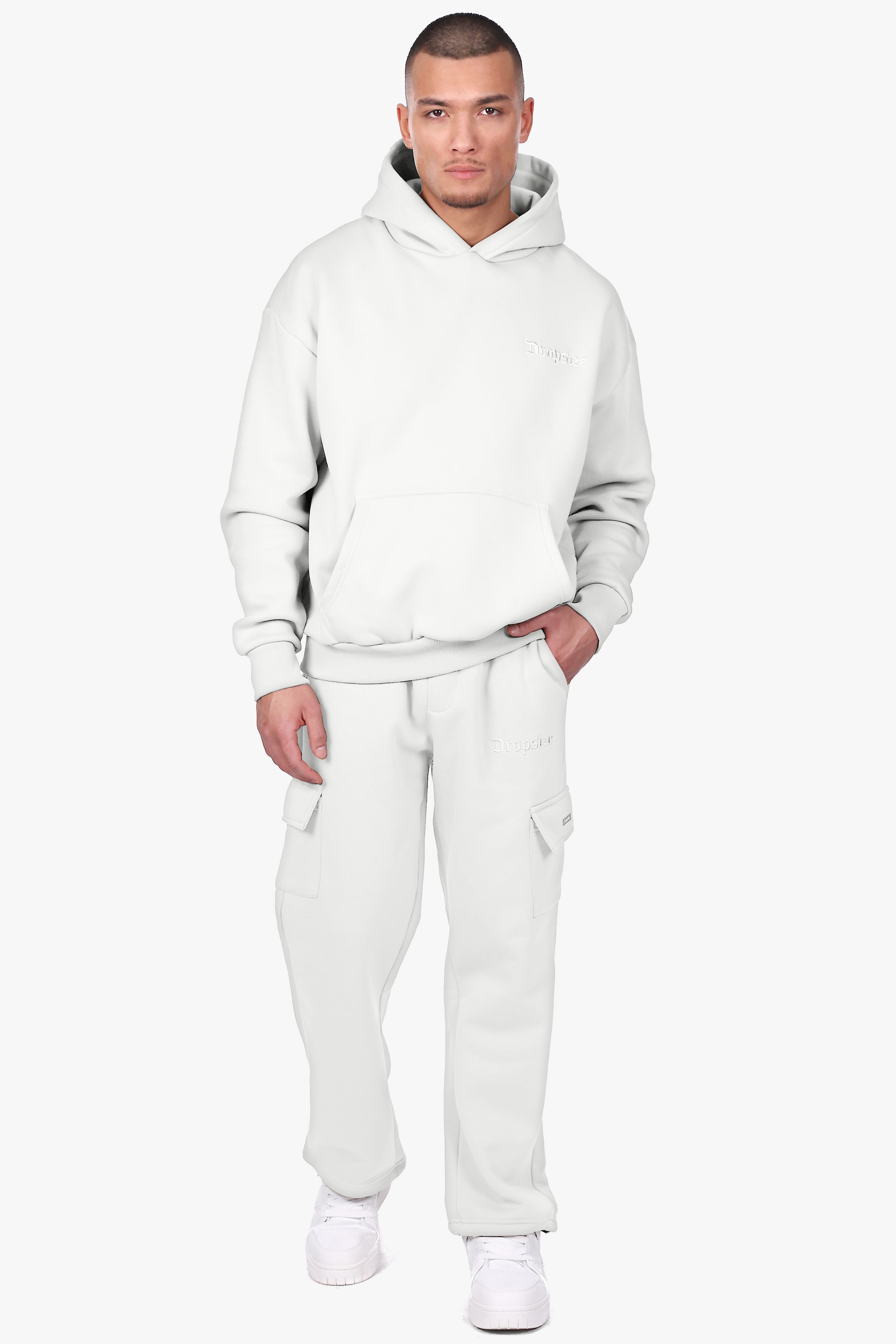 CARGO LOOSE FIT SWEATPANTS CREAM WHITE