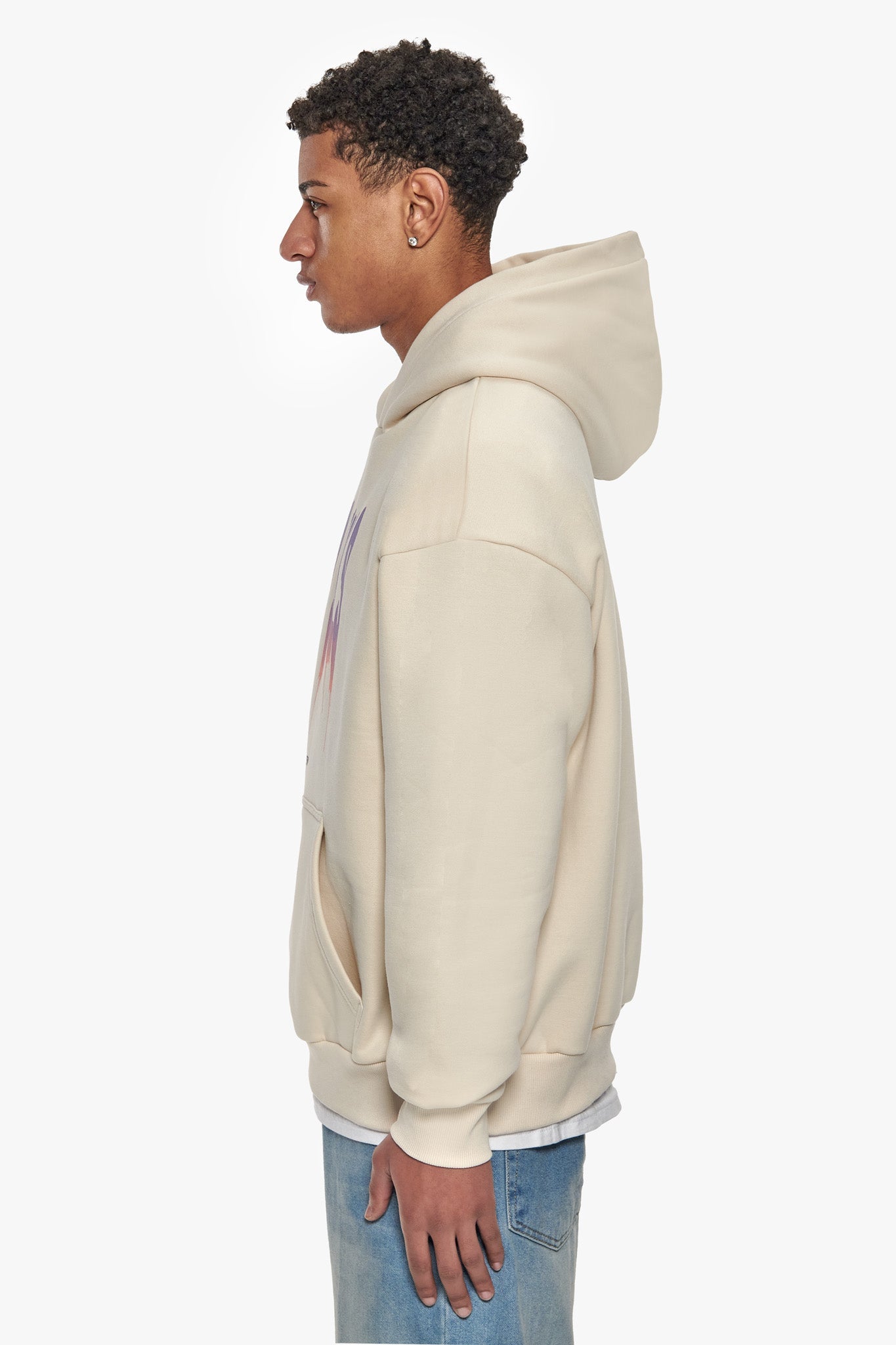 HEAVY OVERSIZE LOST SOULS HOODIE COCONUT MILK