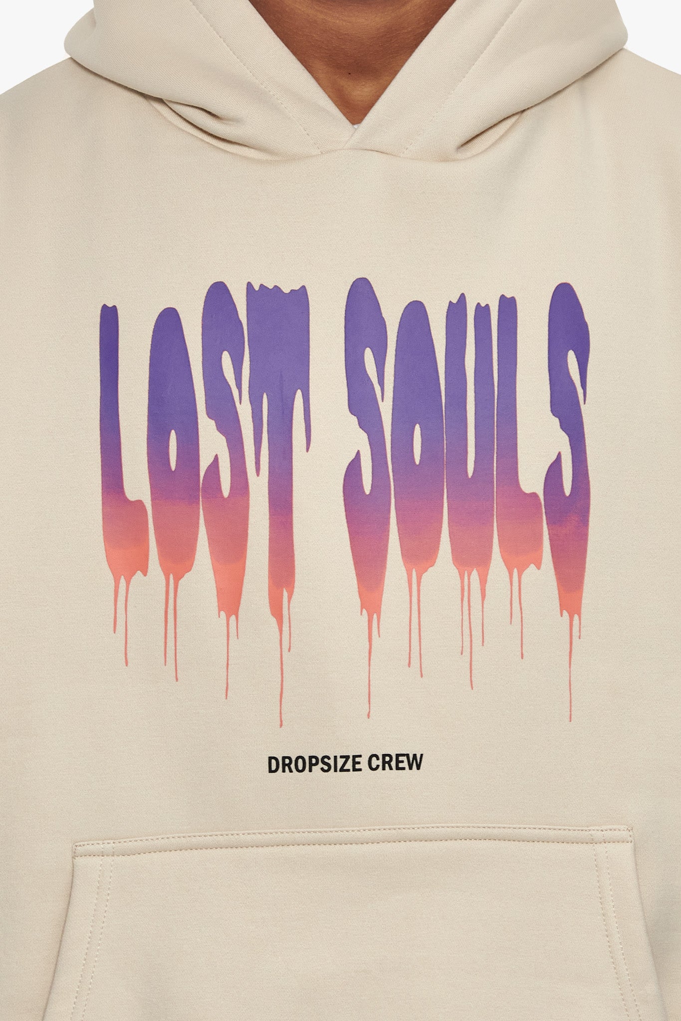HEAVY OVERSIZE LOST SOULS HOODIE COCONUT MILK