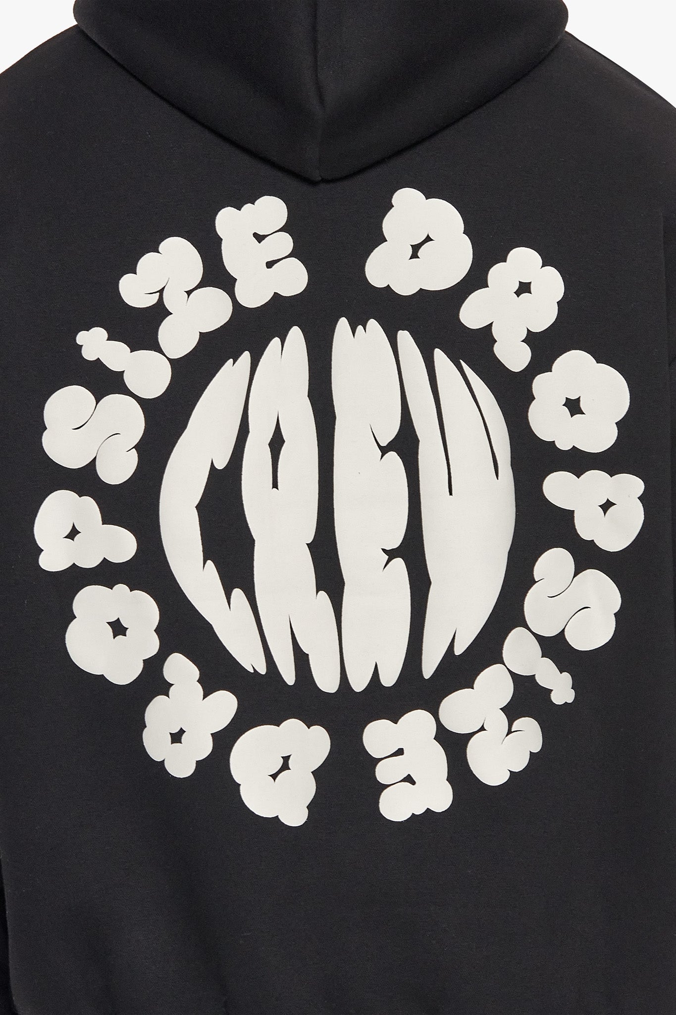 HEAVY OVERSIZE CLOUD CREW HOODIE BLACK