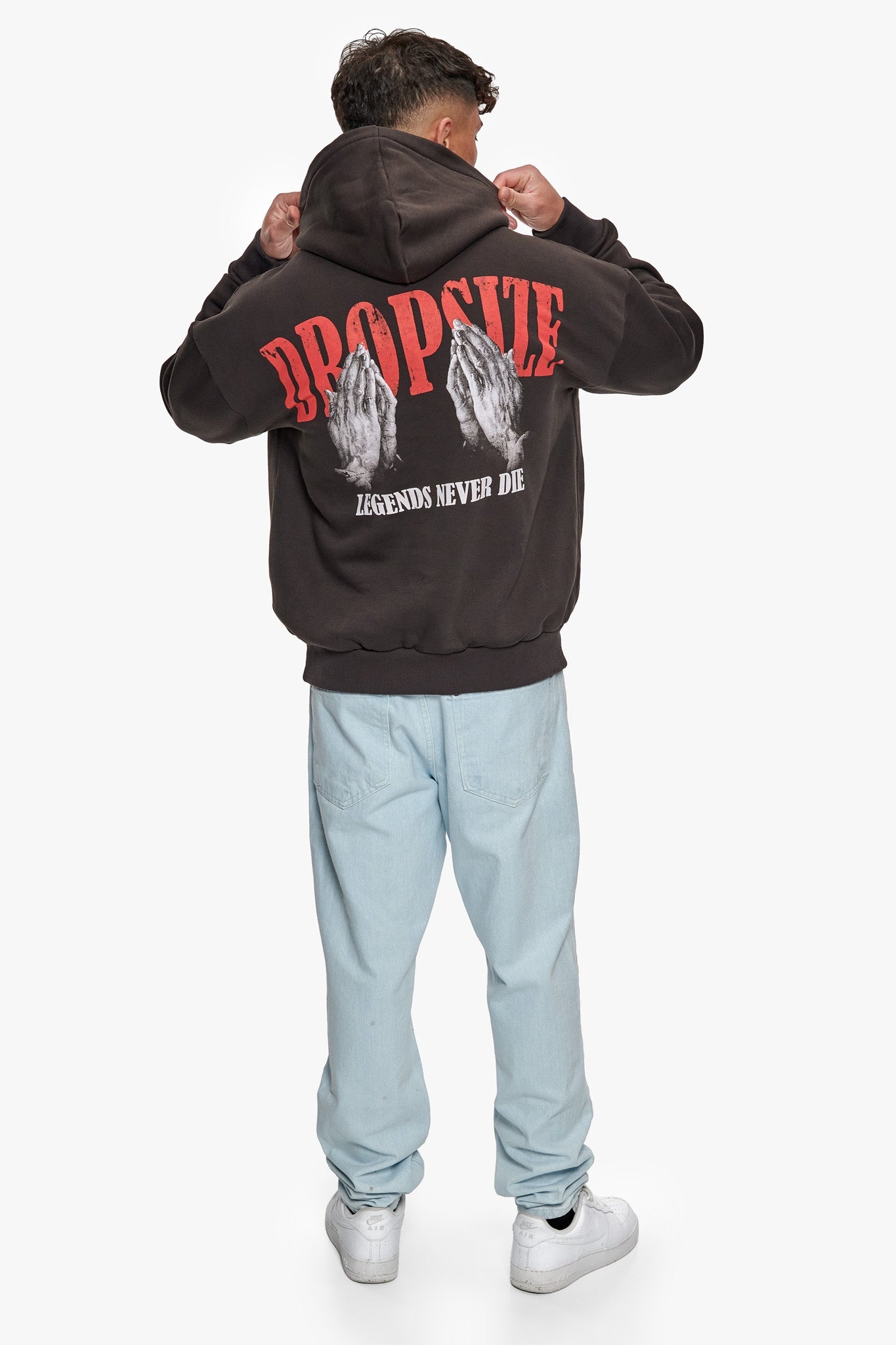 HEAVY OVERSIZE DÜRER HOODIE WASHED BLACK