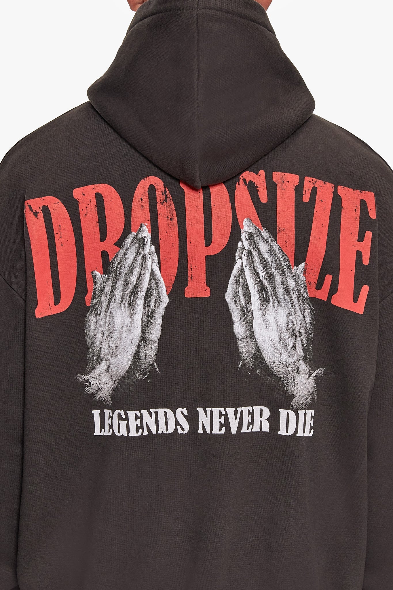HEAVY OVERSIZE DÜRER HOODIE WASHED BLACK