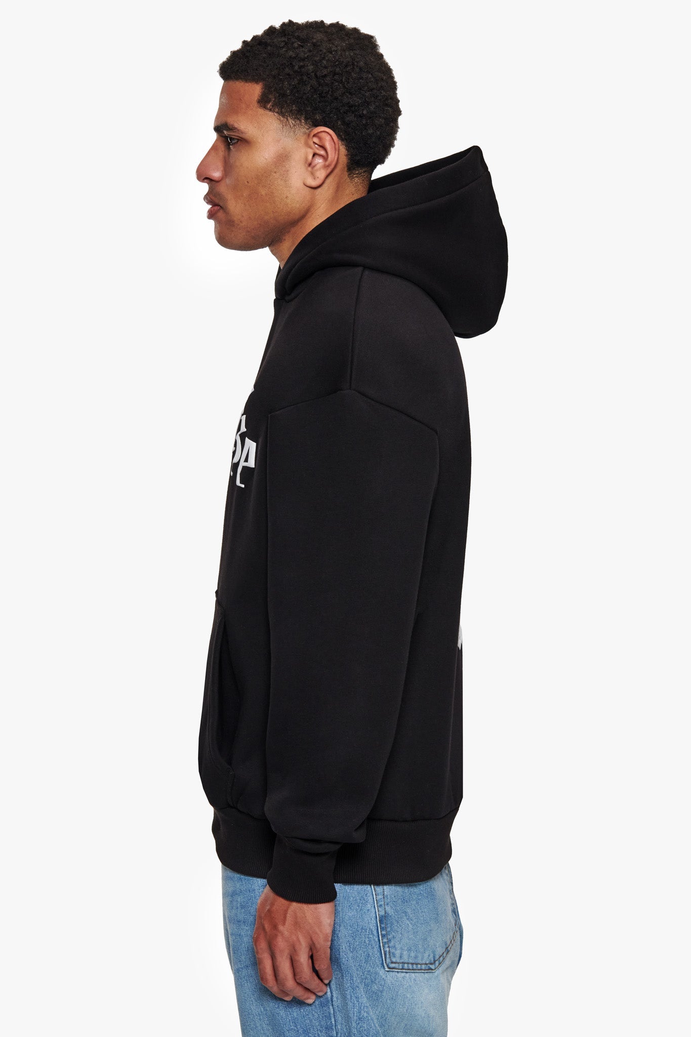 SUPER HEAVY OVERSIZE FUTURE IS OURS HOODIE BLACK