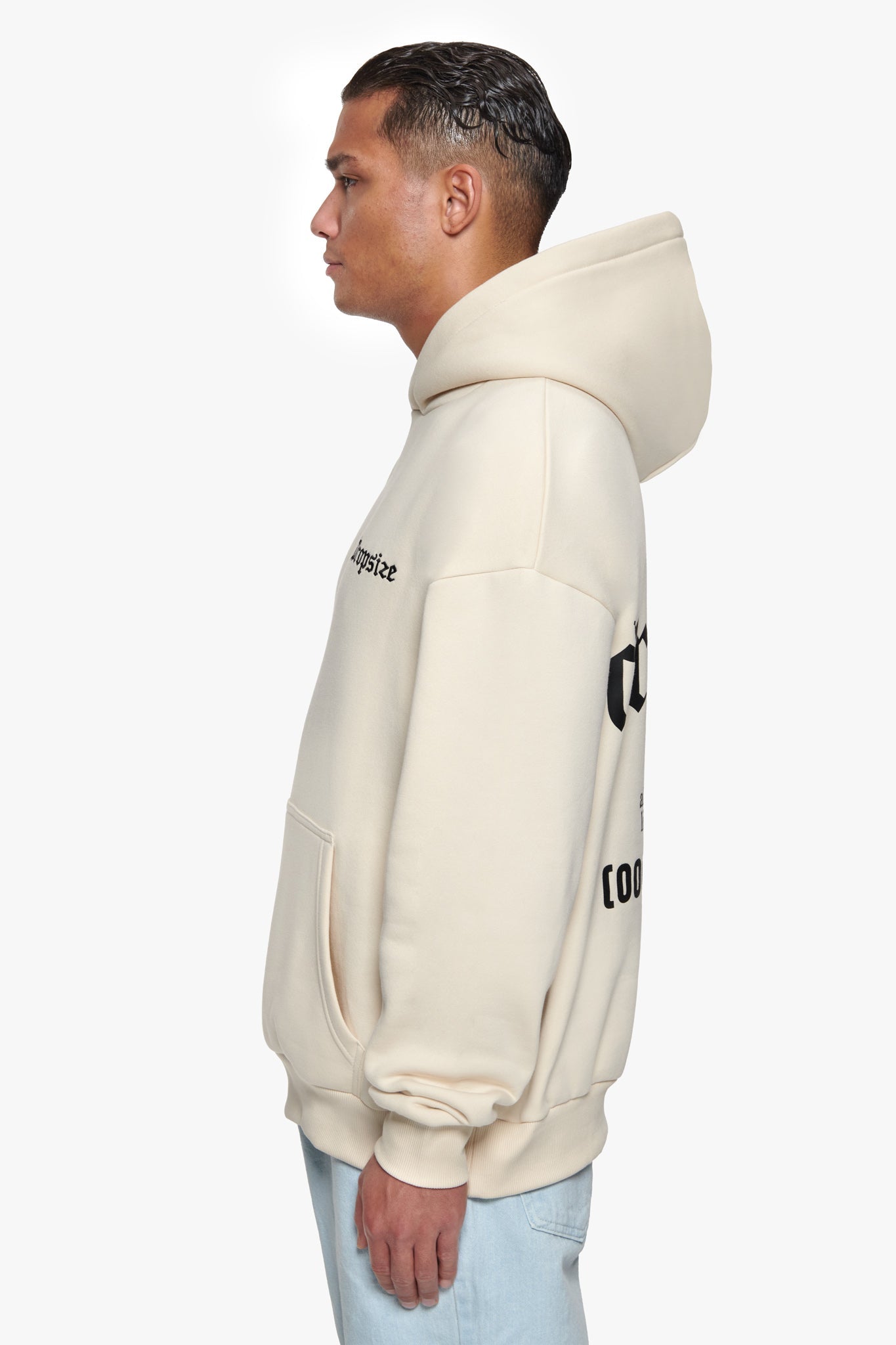 HEAVY OVERSIZE NUMBER HOODIE COCONUT MILK