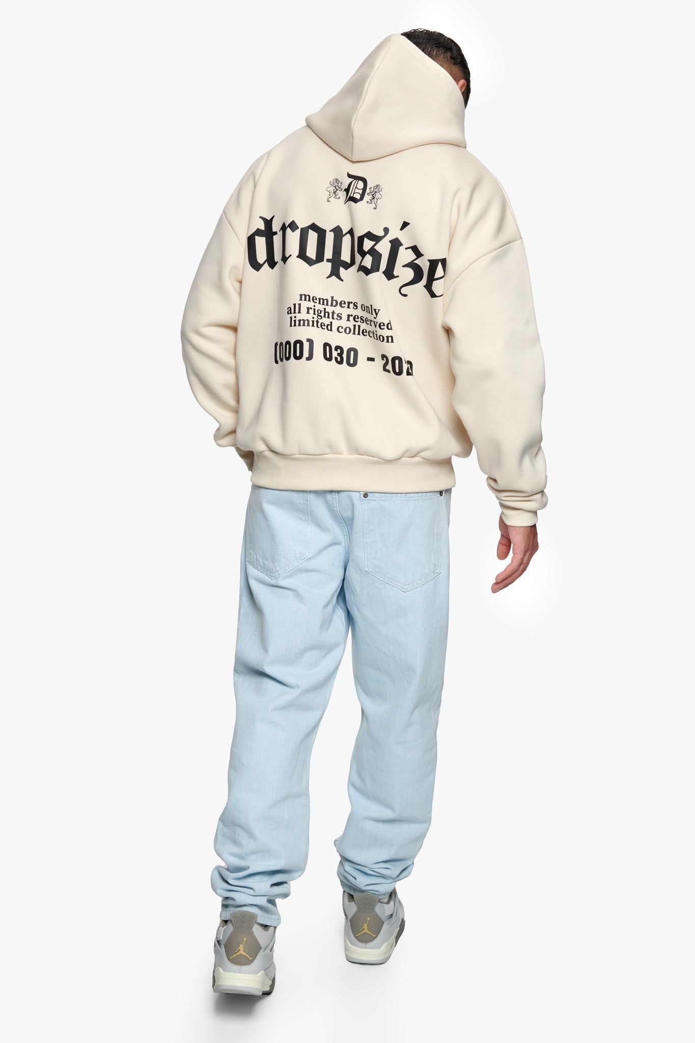 HEAVY OVERSIZE NUMBER HOODIE COCONUT MILK