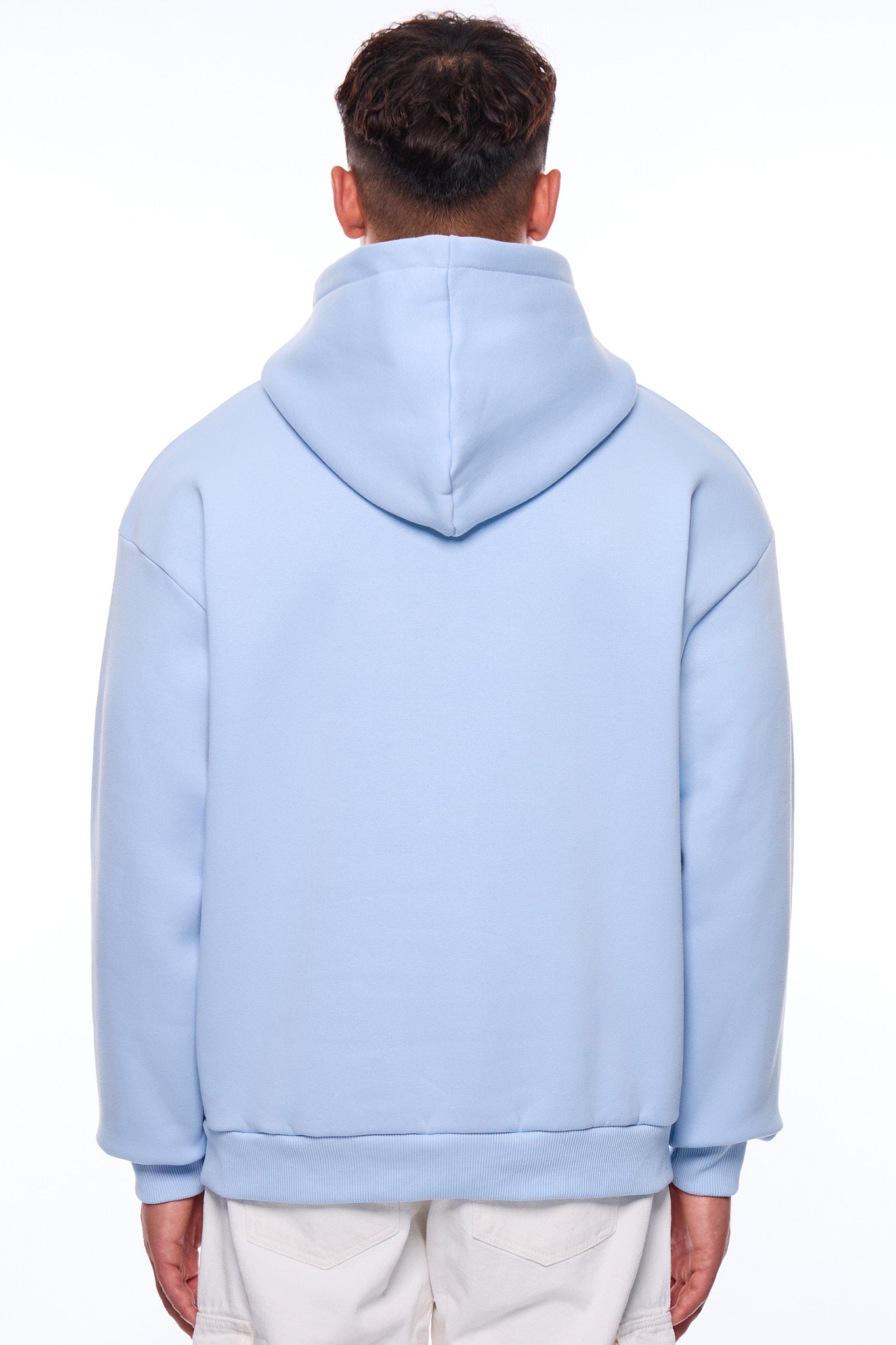 HEAVY LOOSE FIT HOODIE BABY BLUE