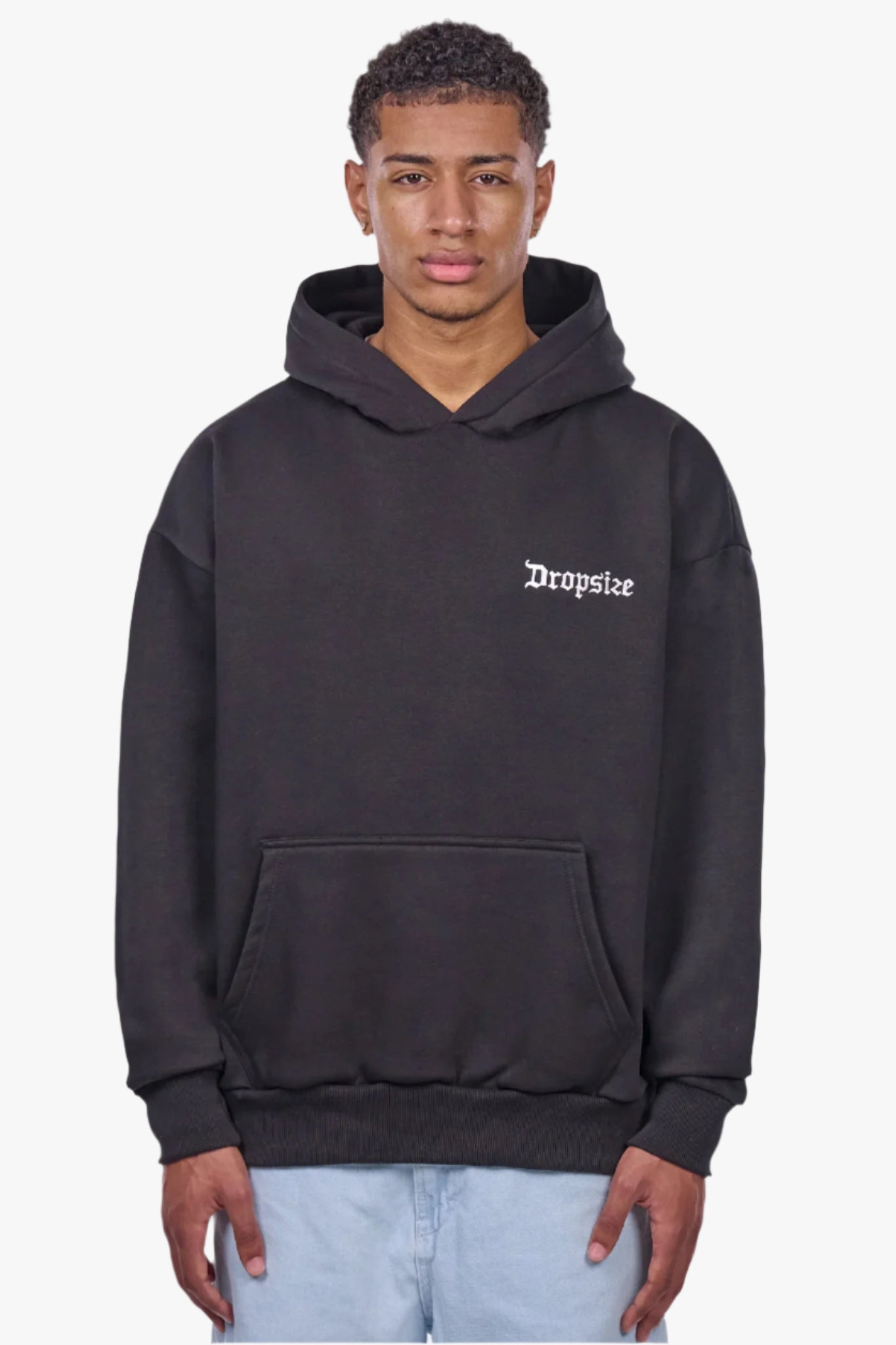 HEAVY OVERSIZE PEGASUS HOODIE BLACK