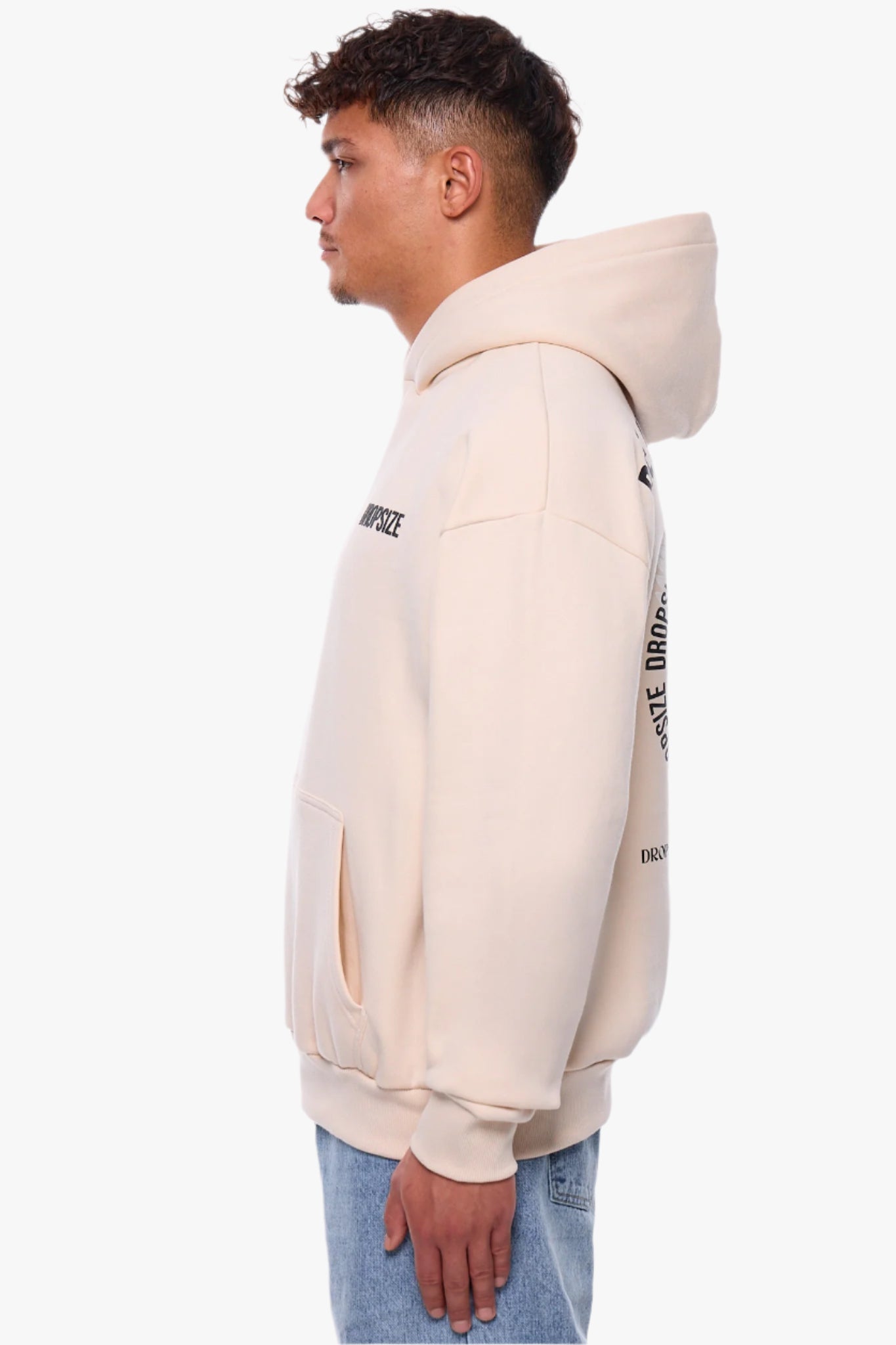 HEAVY OVERSIZE RISE ABOVE HOODIE COCONUT MILK