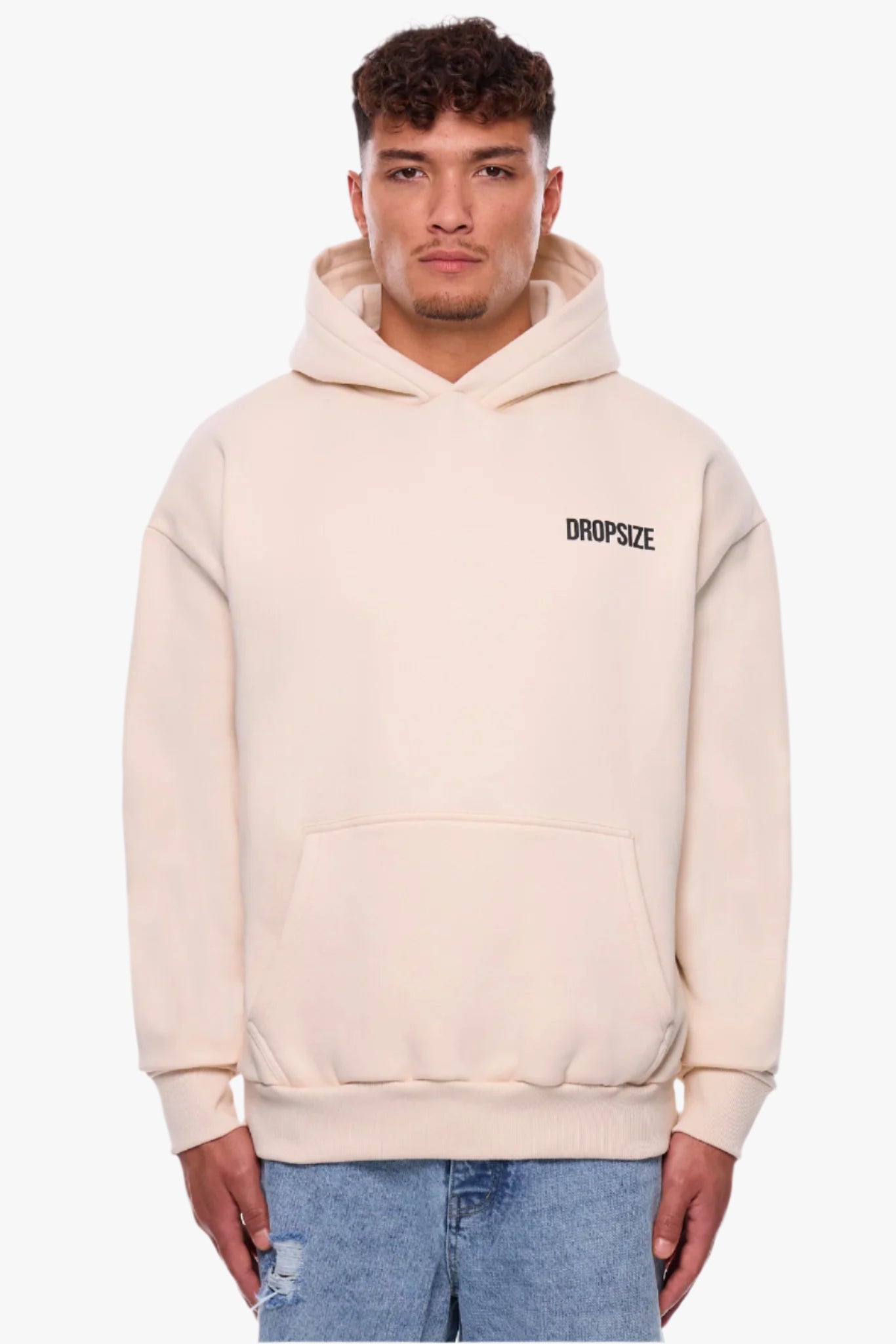 HEAVY OVERSIZE RISE ABOVE HOODIE COCONUT MILK