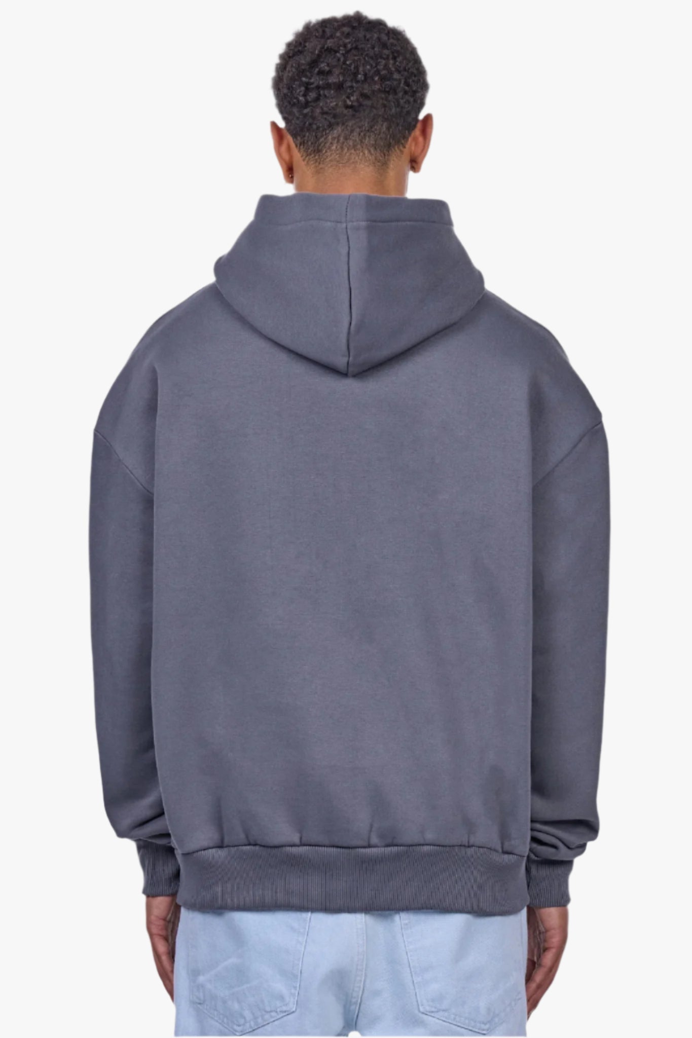 HEAVY OVERSIZE EMBO HOODIE IRON GREY