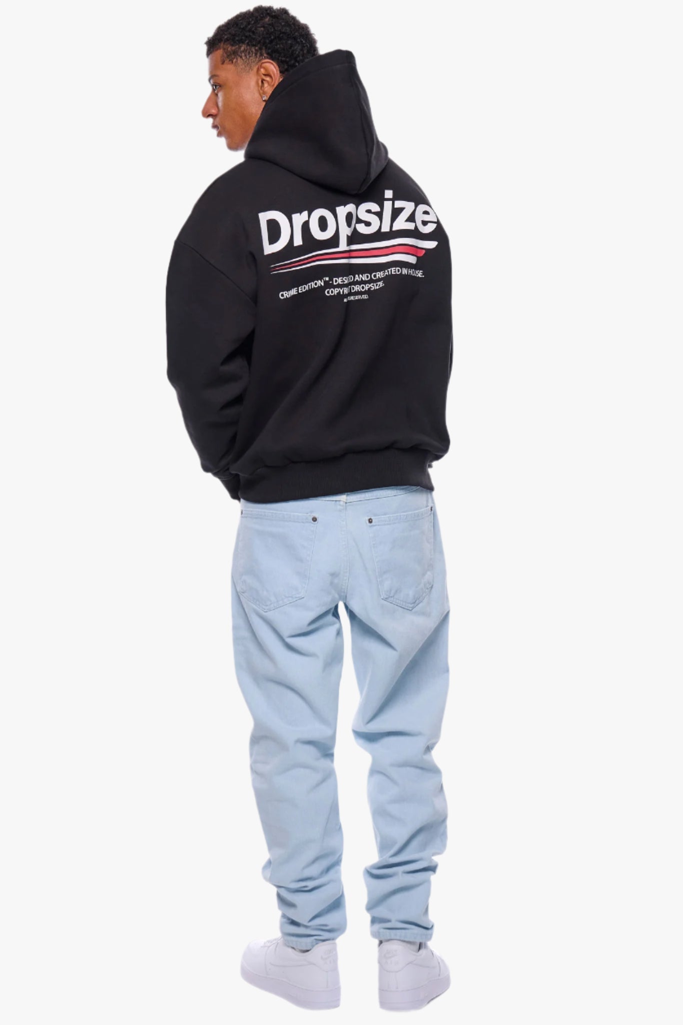 HEAVY OVERSIZE COPYRIGHT HOODIE BLACK