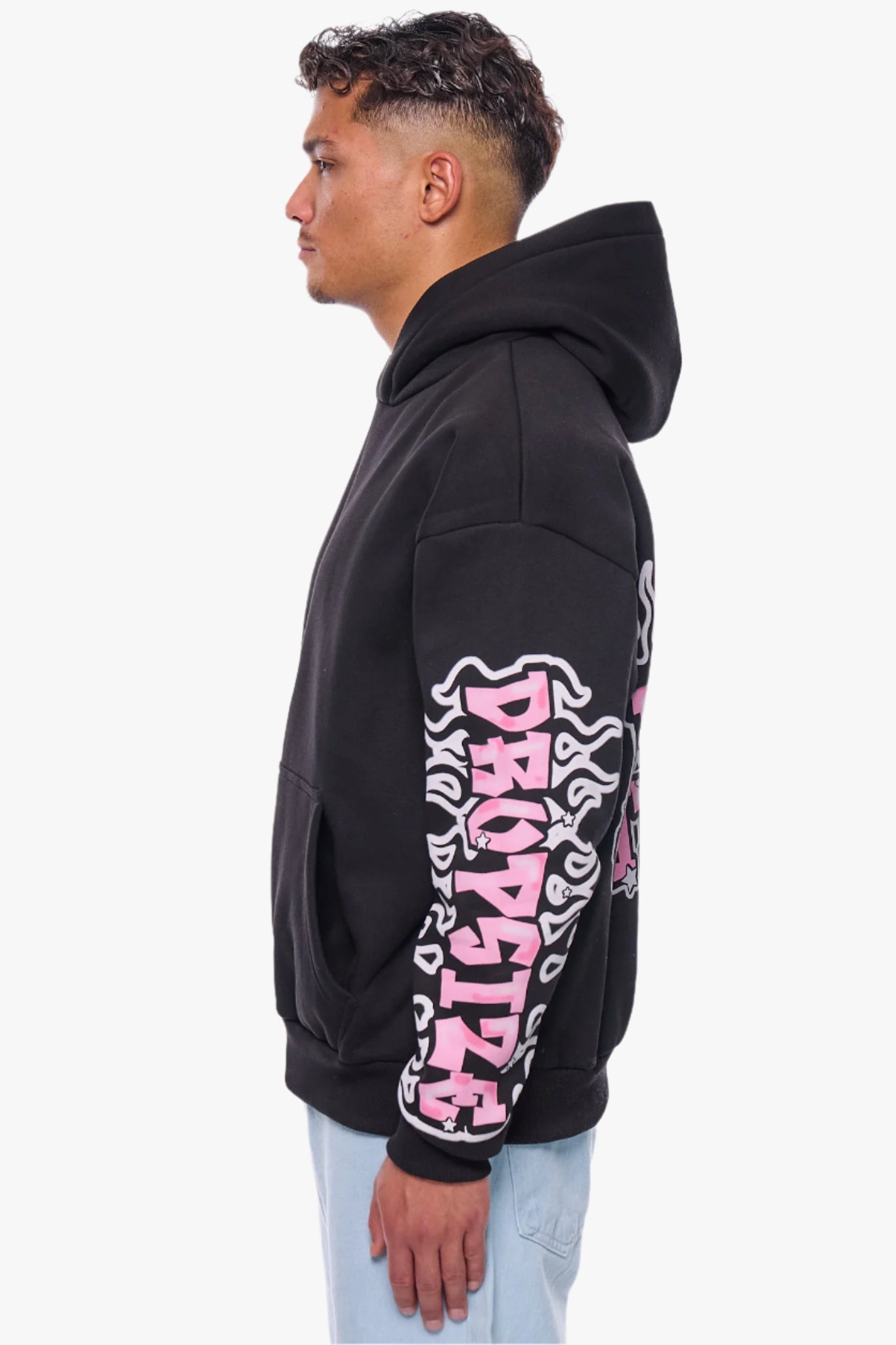 HEAVY OVERSIZE LOUD CLIQUE  HOODIE BLACK