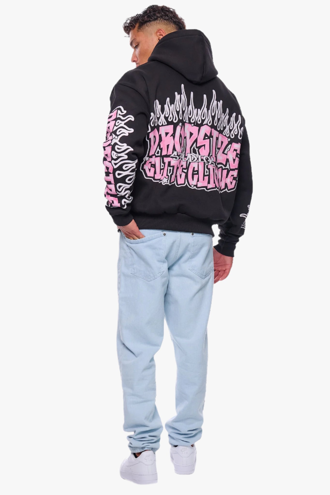 HEAVY OVERSIZE LOUD CLIQUE  HOODIE BLACK