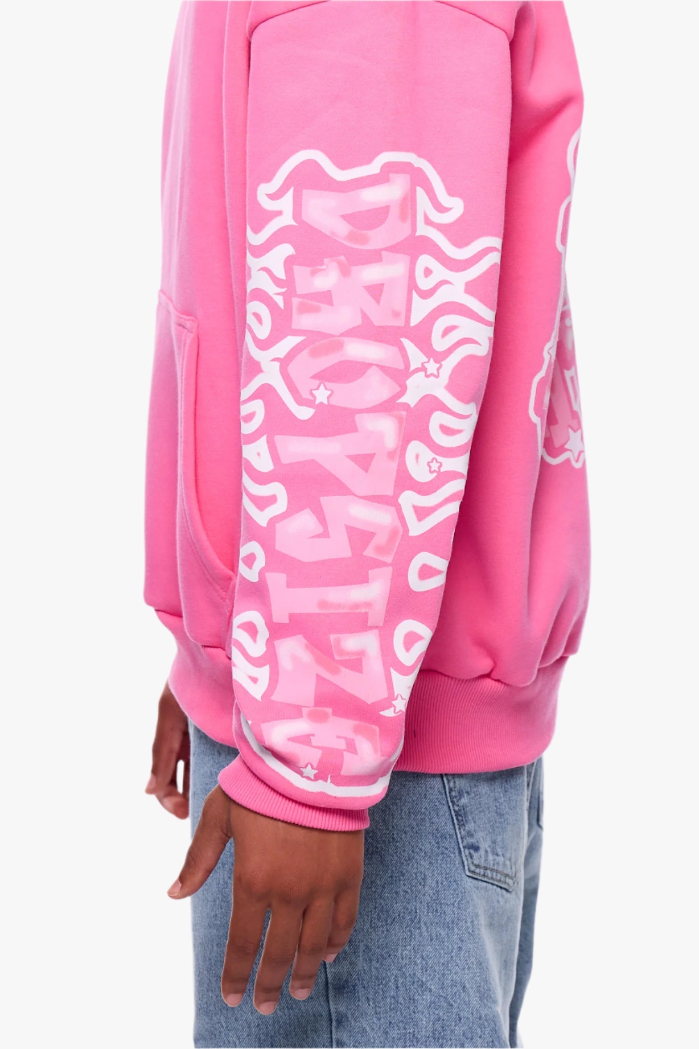 HEAVY OVERSIZE LOUD CLIQUE  HOODIE PINK