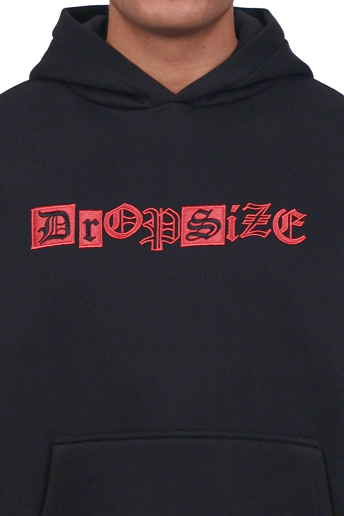 HEAVY OVERSIZE OLD LOGO HOODIE BLACK