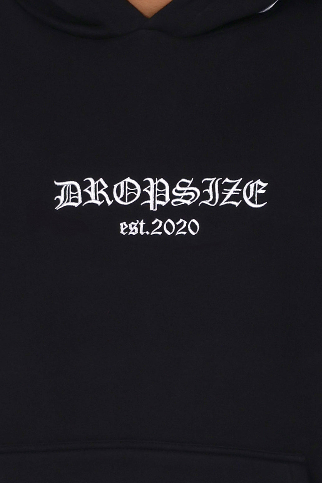 HEAVY OVERSIZE HOOD EMBO HOODIE BLACK