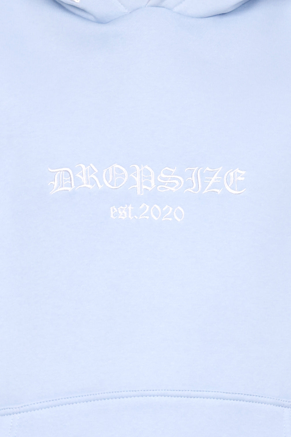 HEAVY OVERSIZE HOOD EMBO HOODIE BABY BLUE
