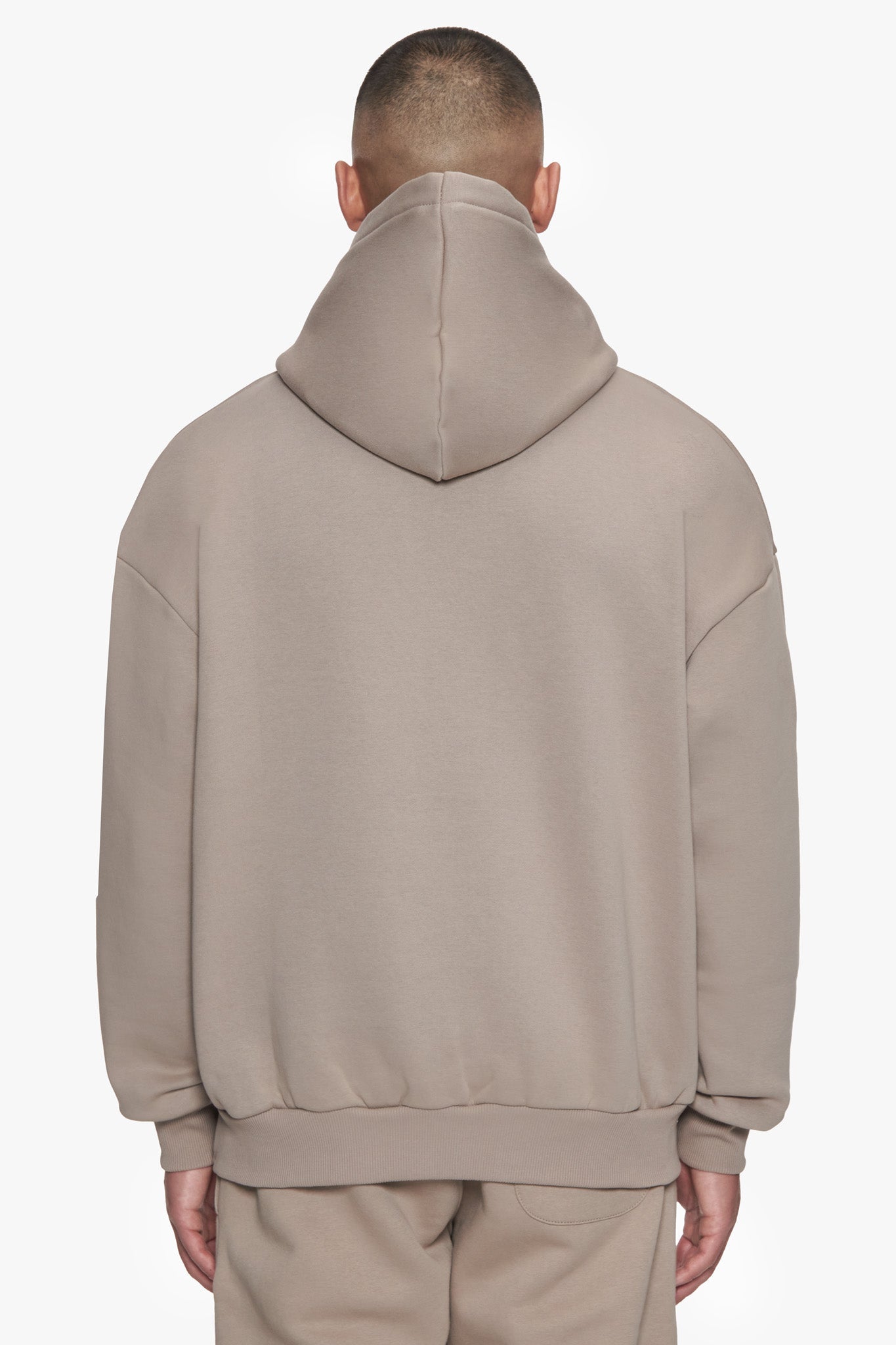 OVERSIZE METAL PATCH HOODIE SIMPLY TAUPE