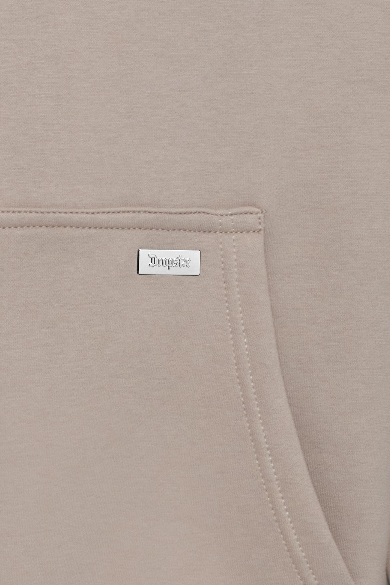 OVERSIZE METAL PATCH HOODIE SIMPLY TAUPE
