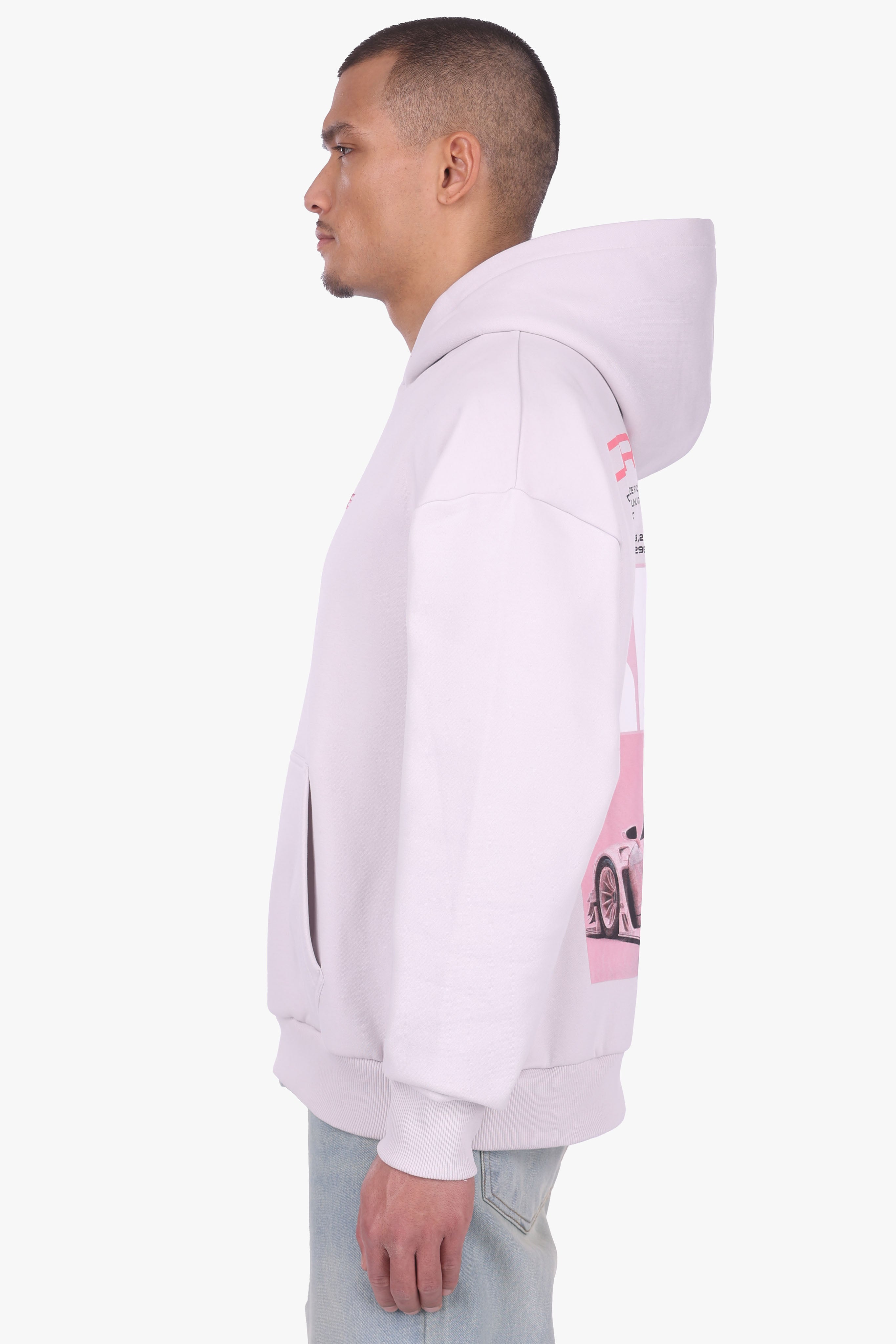HEAVY OVERSIZE RIDERZ HOODIE NIMBUS CLOUD