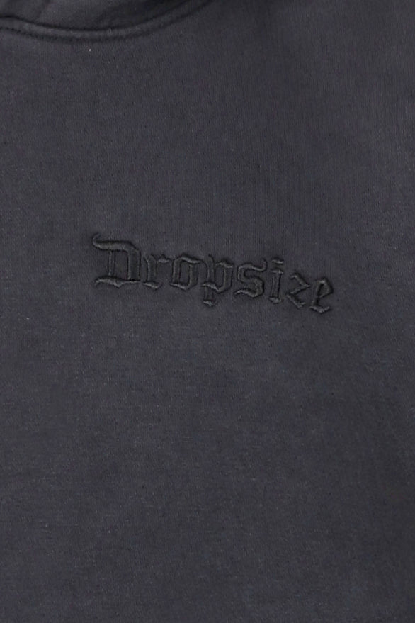 REGULAR FIT HOODIE ACID BLACK