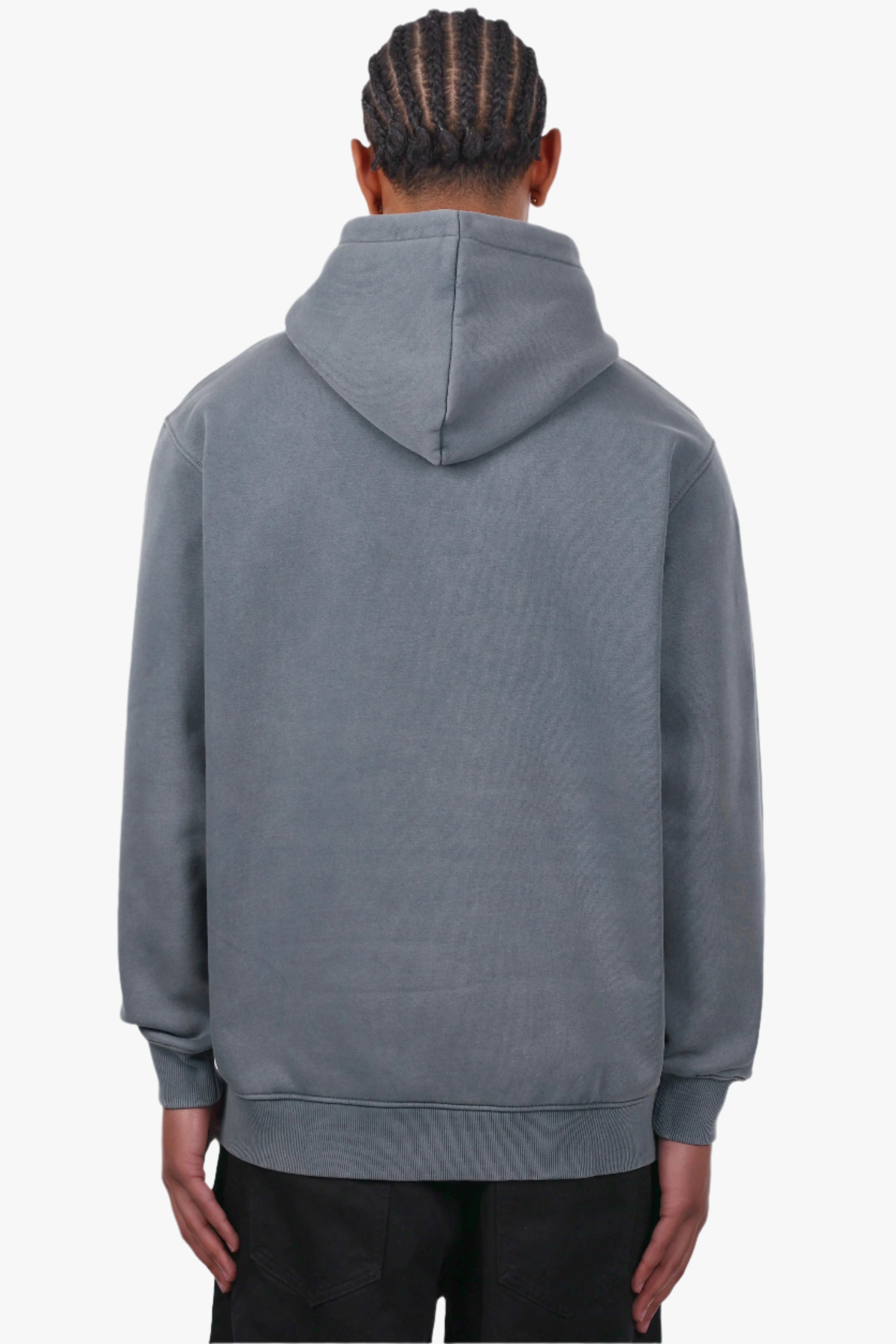 REGULAR FIT HOODIE ACID GREY