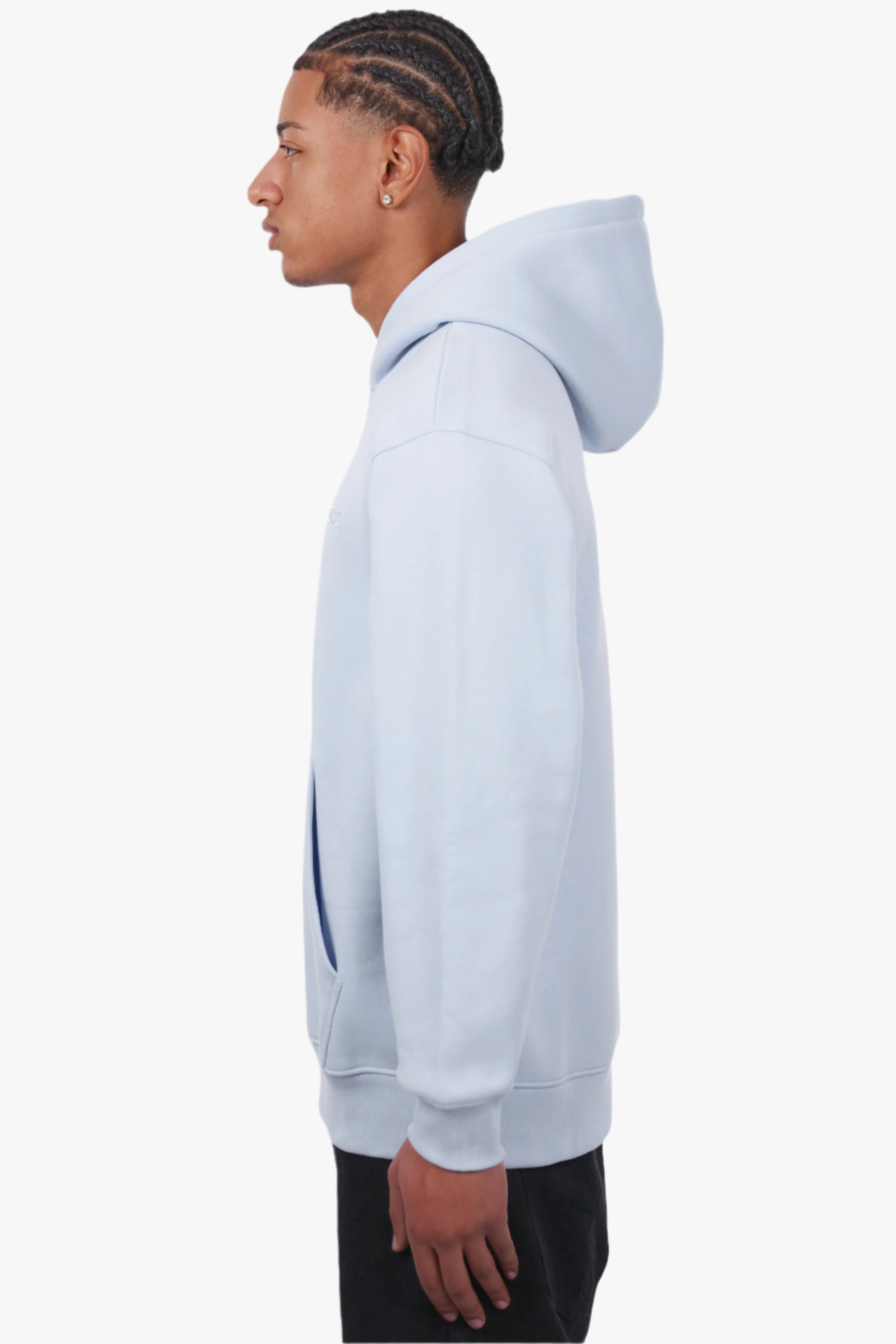 REGULAR FIT HOODIE BABY BLUE