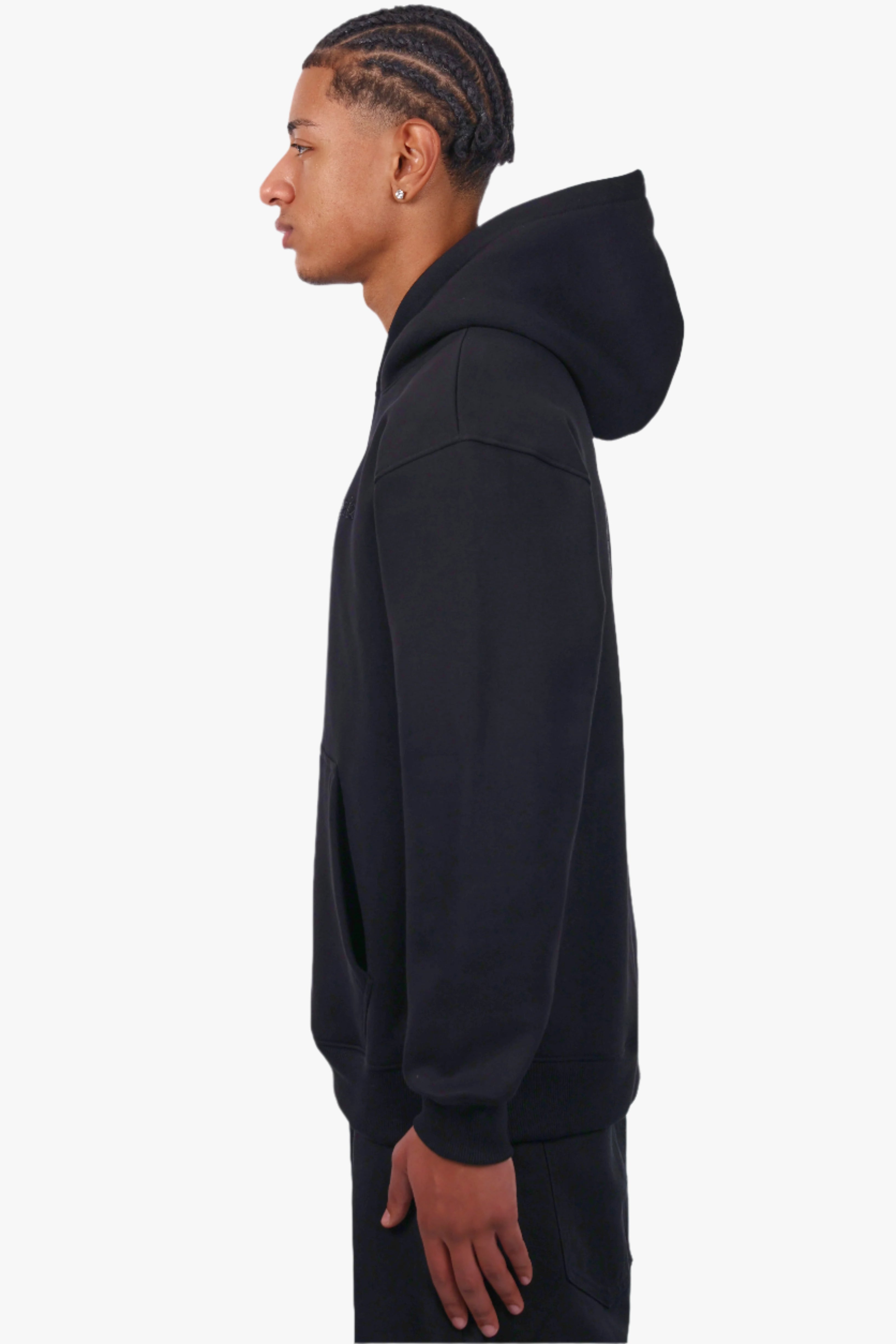 REGULAR FIT HOODIE BLACK