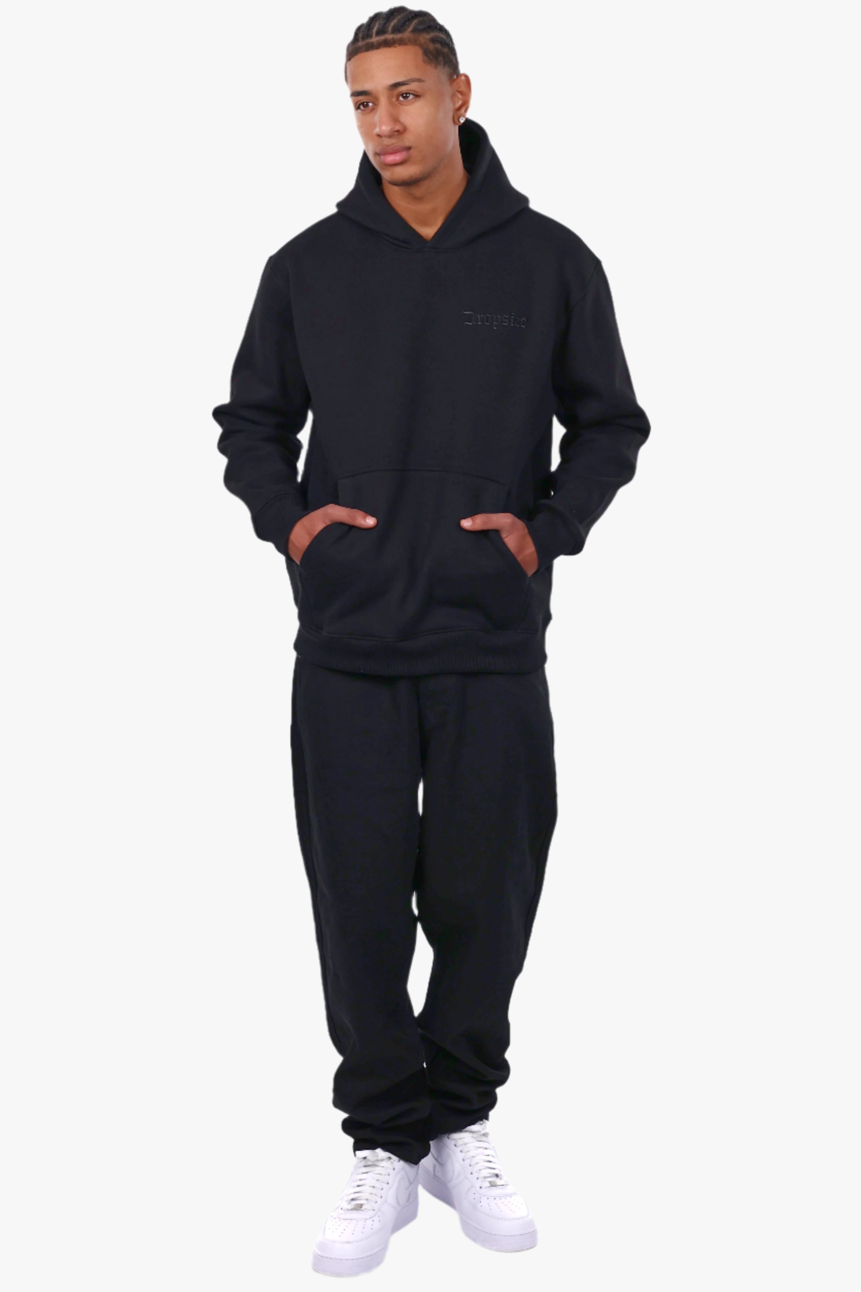 REGULAR FIT HOODIE BLACK