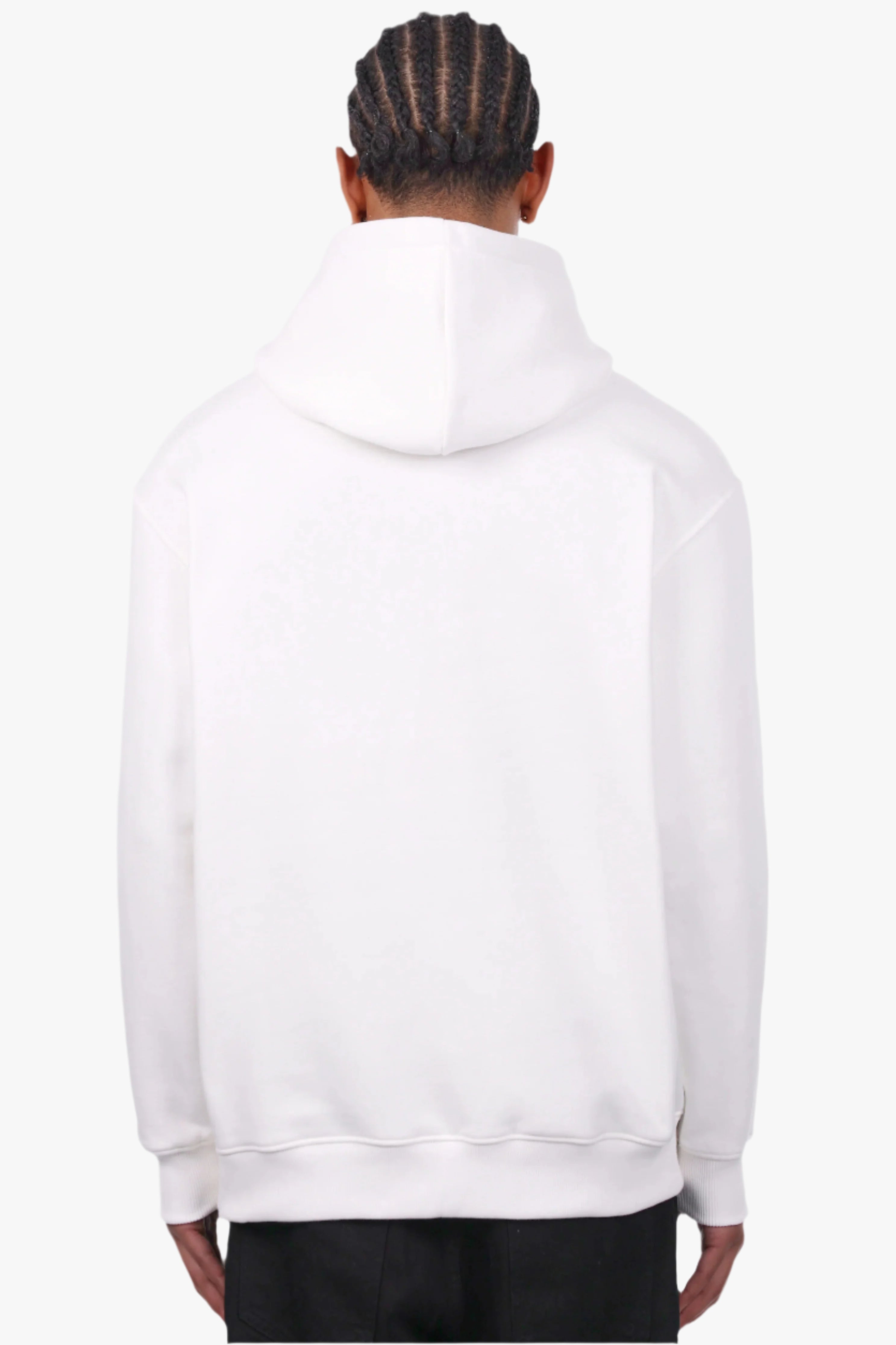 REGULAR FIT HOODIE CREAM WHITE