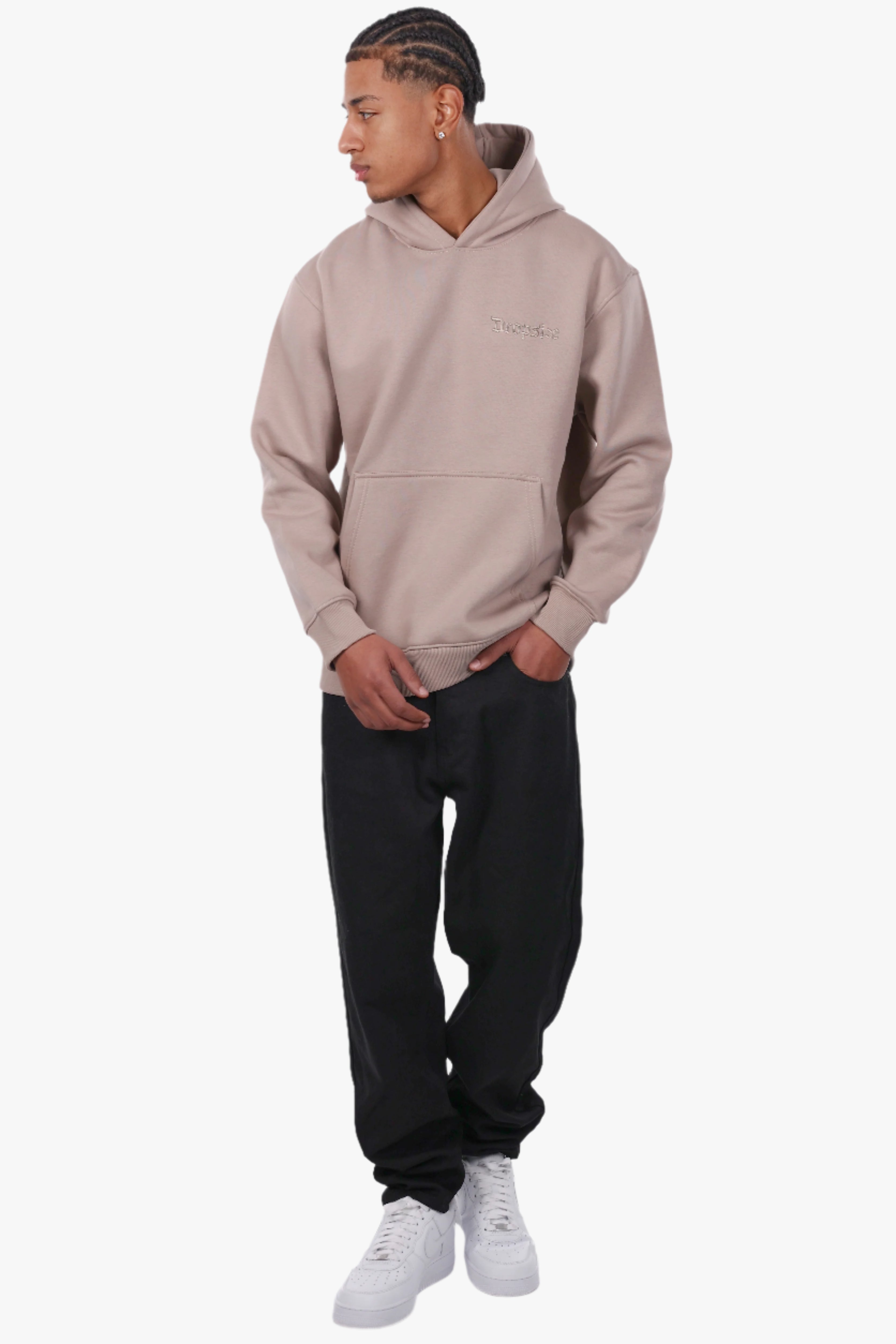 REGULAR FIT HOODIE SIMPLY TAUPE