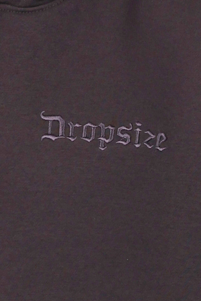 REGULAR FIT HOODIE WASHED BLACK