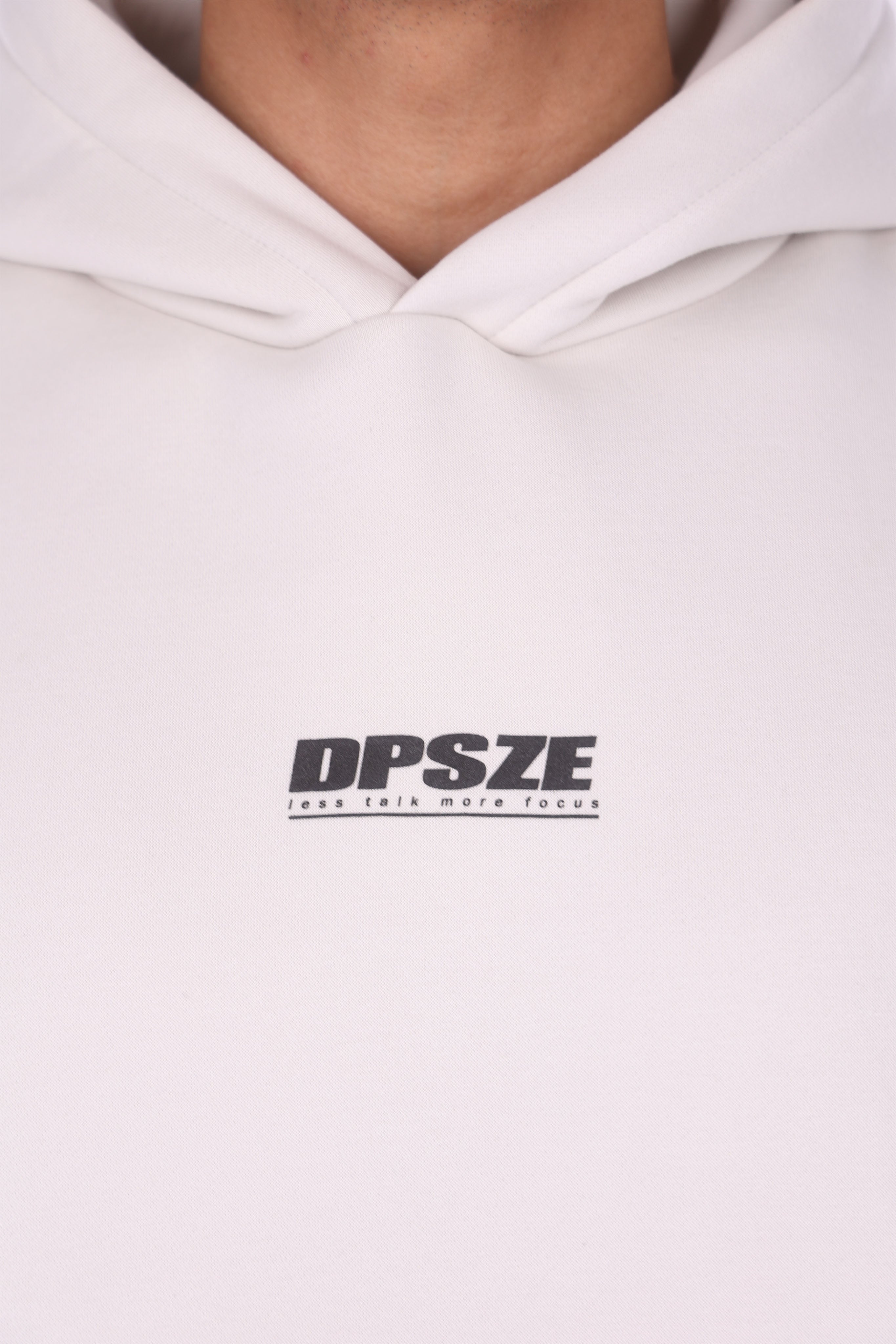 HEAVY OVERSIZE DPSZE HOODIE LIGHT GREY