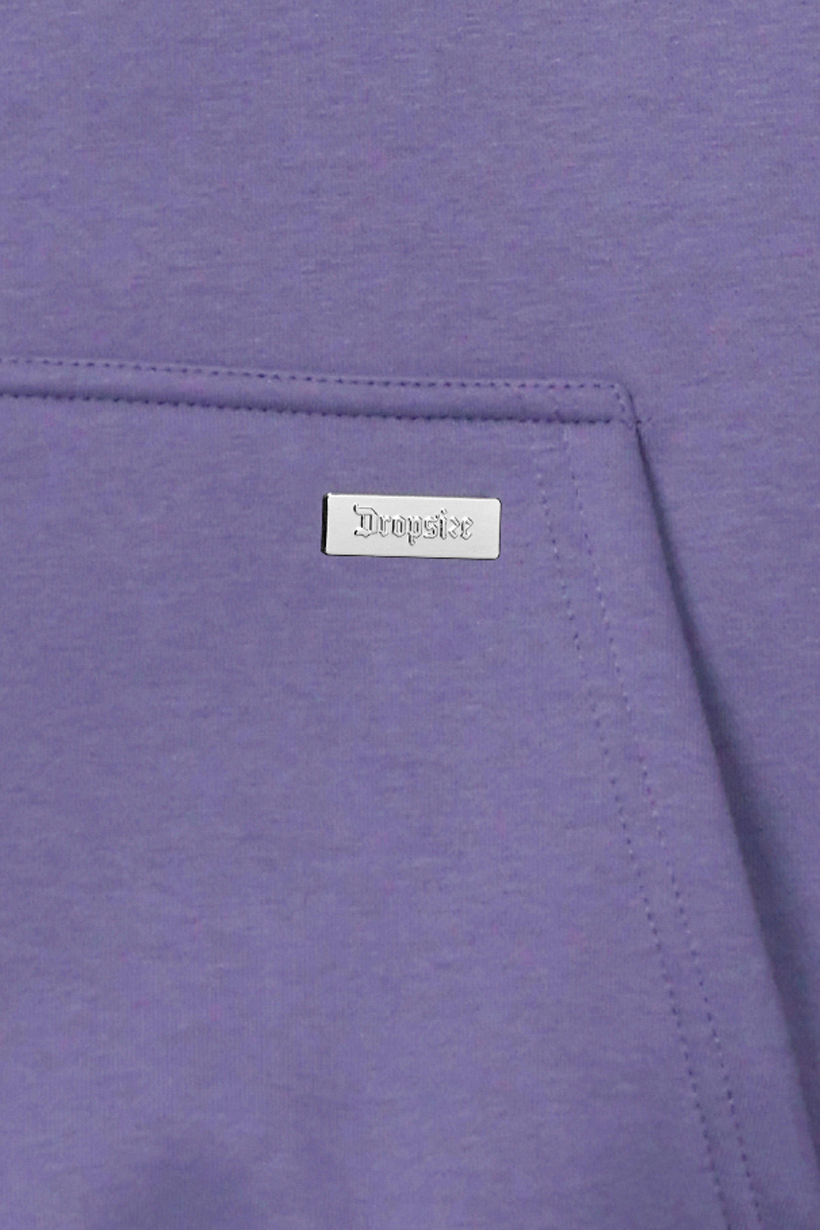 OVERSIZE METAL PATCH HOODIE BLUE GRANITE