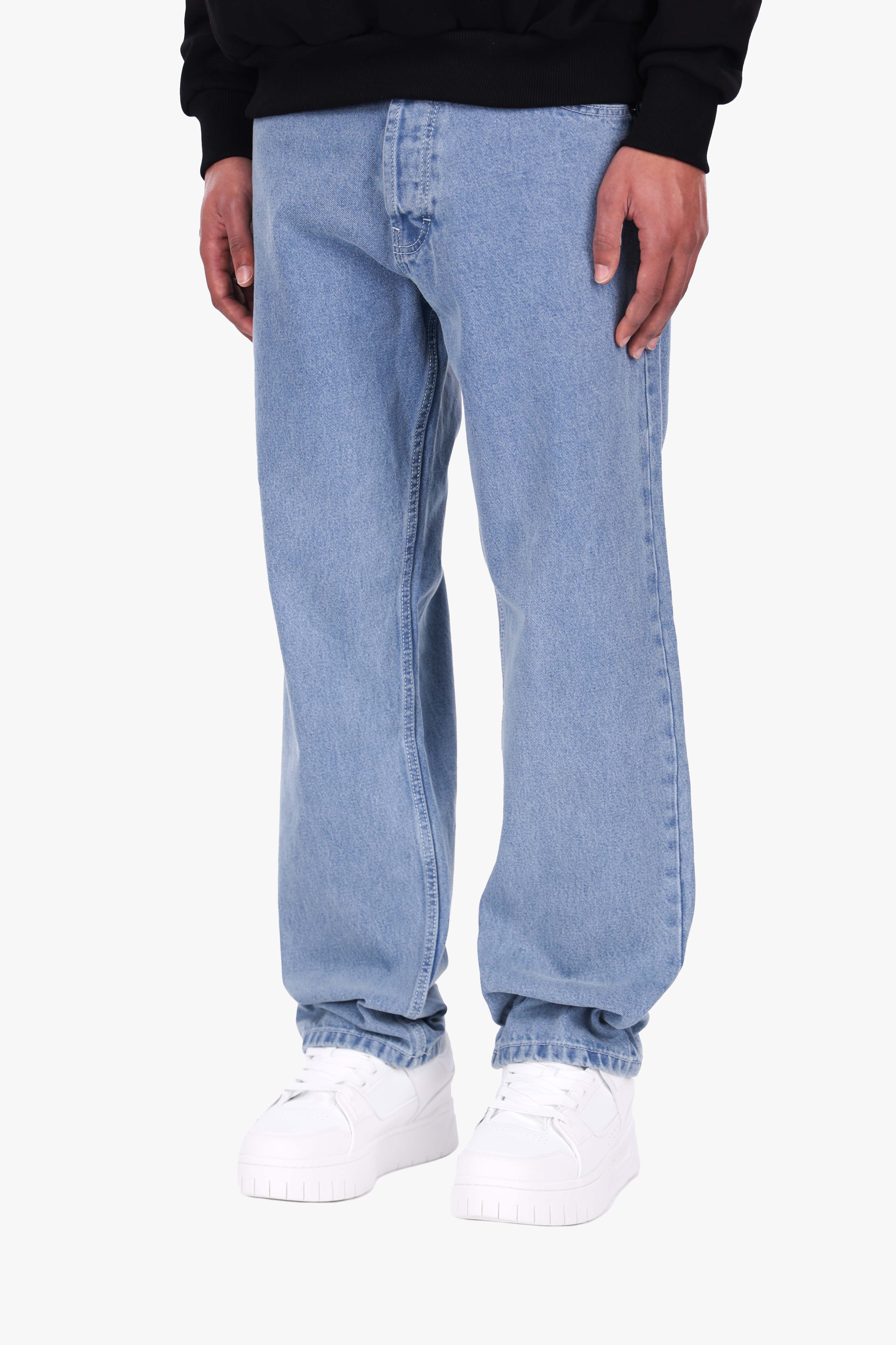 STRAIGHT FIT JEANS MID BLUE