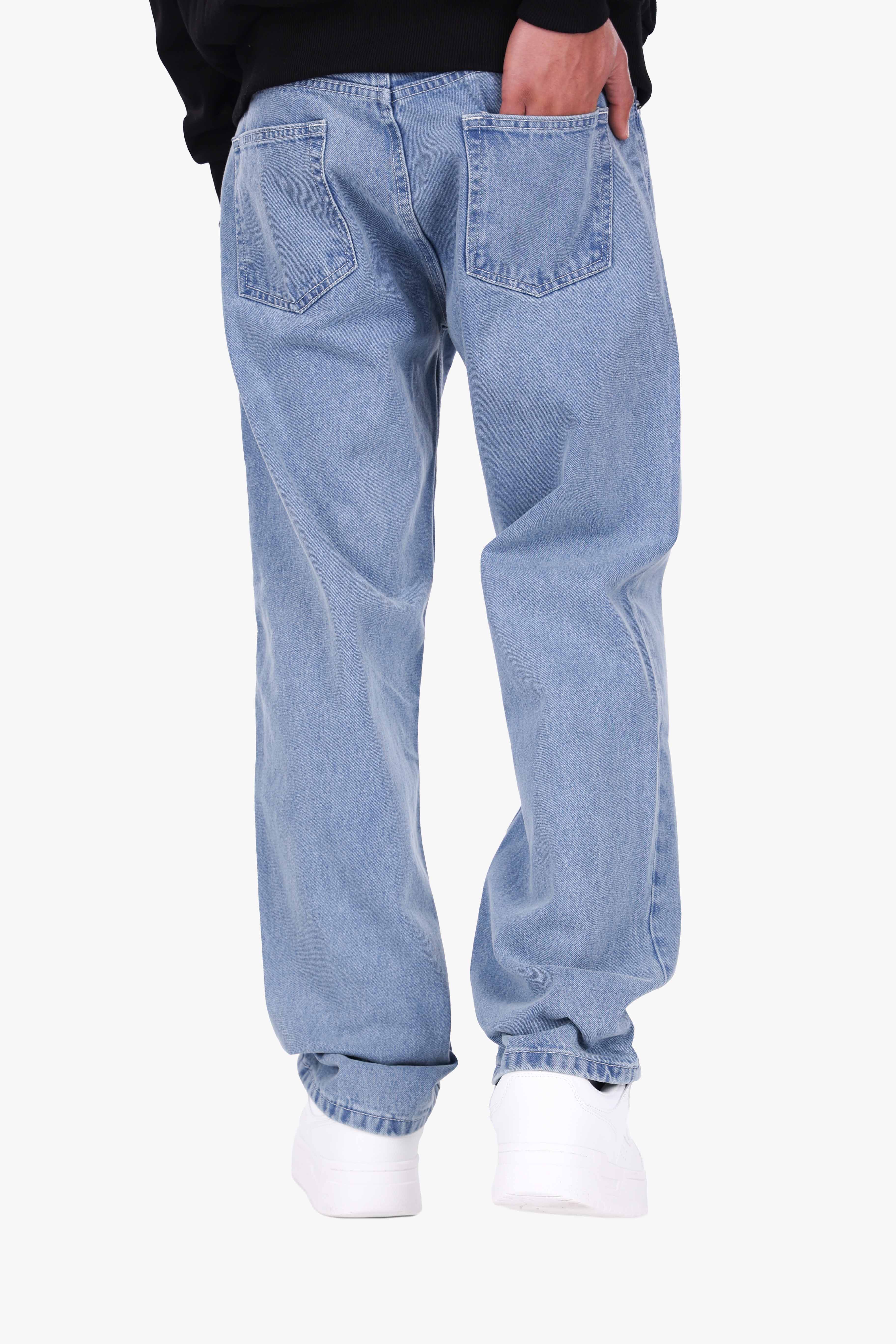 STRAIGHT FIT JEANS MID BLUE