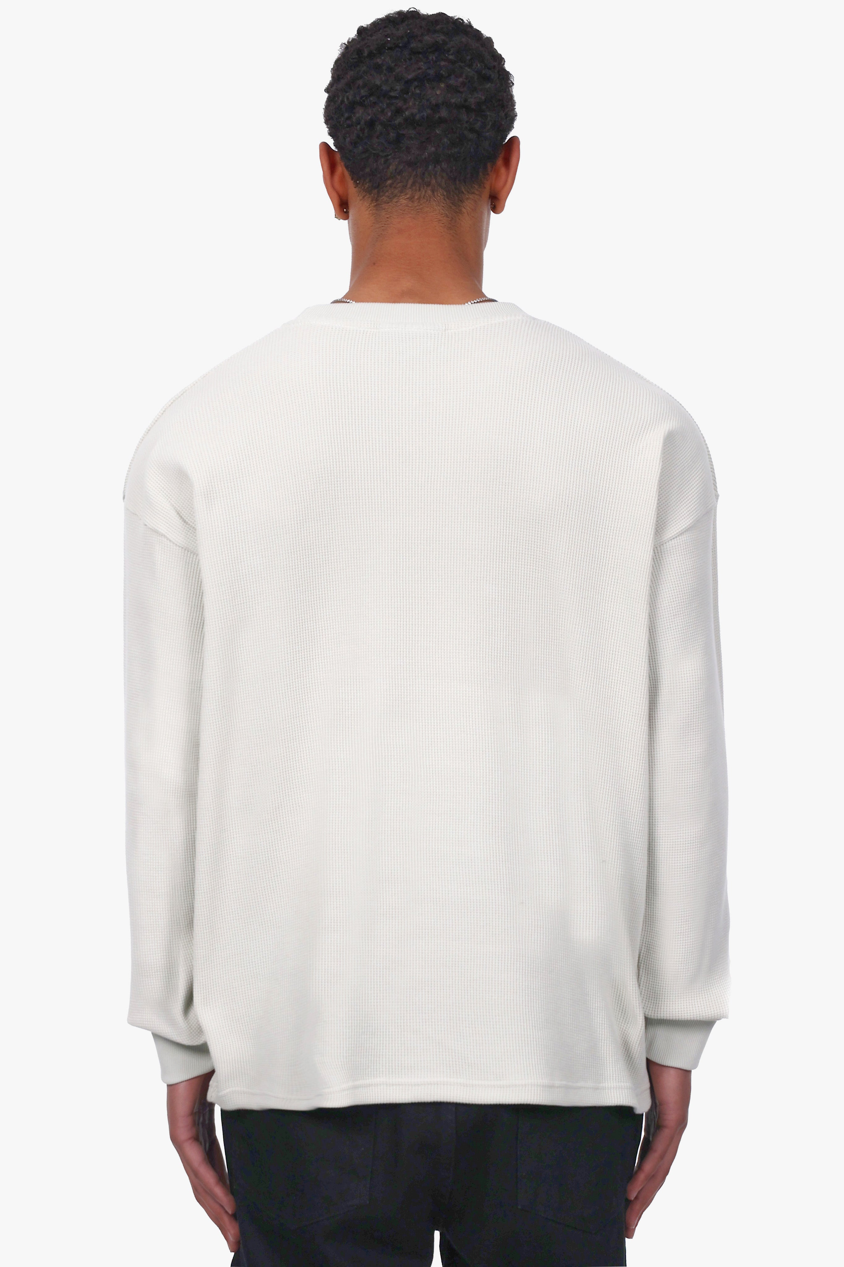 WAFFLE LONGSLEEVE LIGHT GREY