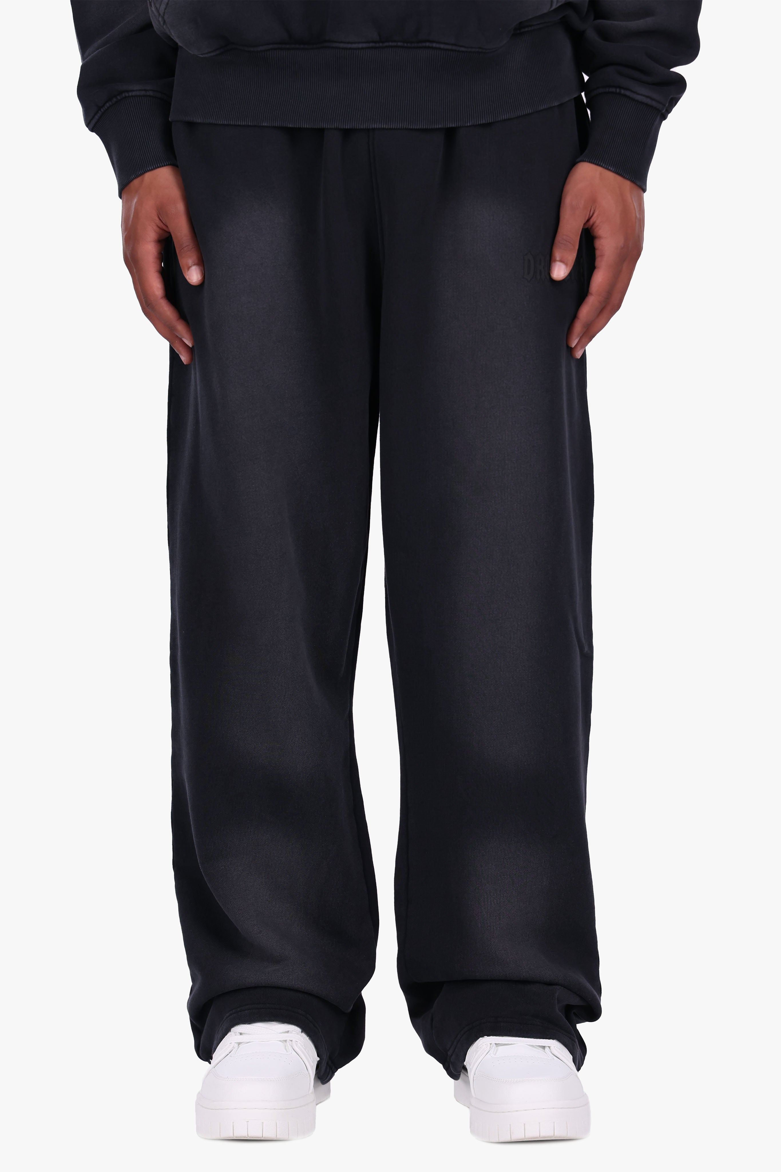 OPEN LEG FADED JOGGER VINTAGE BLACK