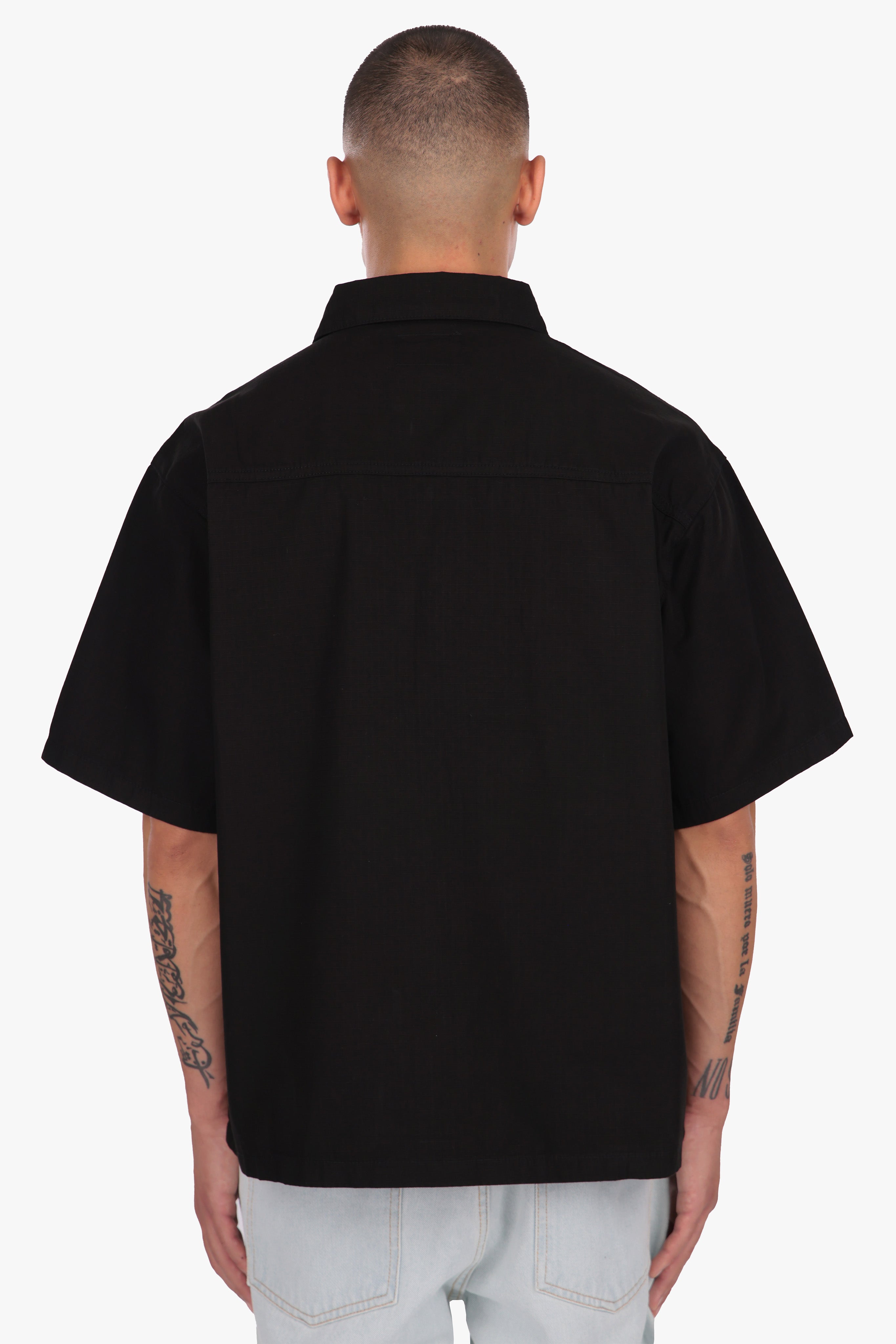 OVERSIZED SHORT SLEEVE SHIRT BLACK