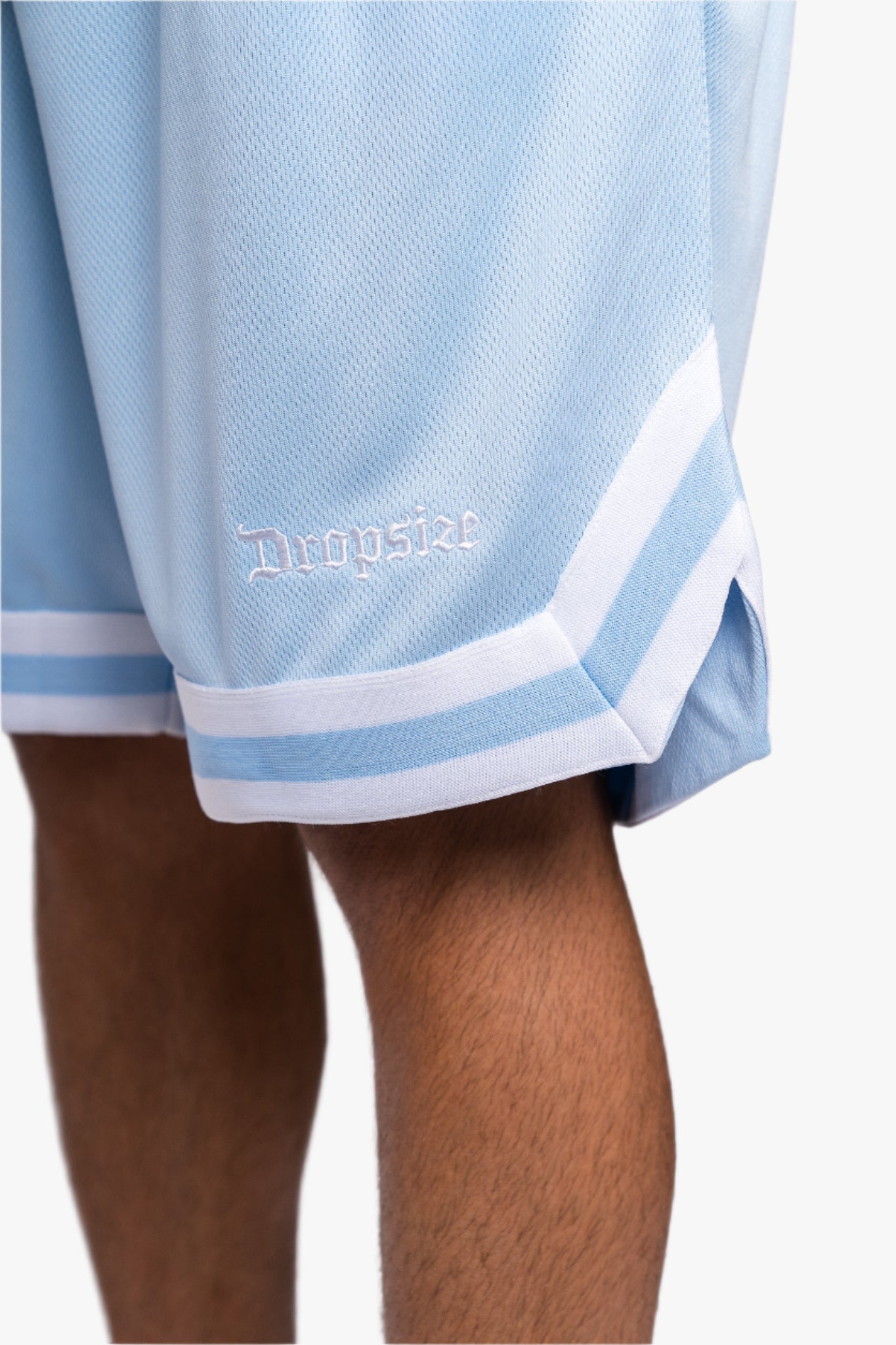 LOGO MESH SHORTS BABY BLUE