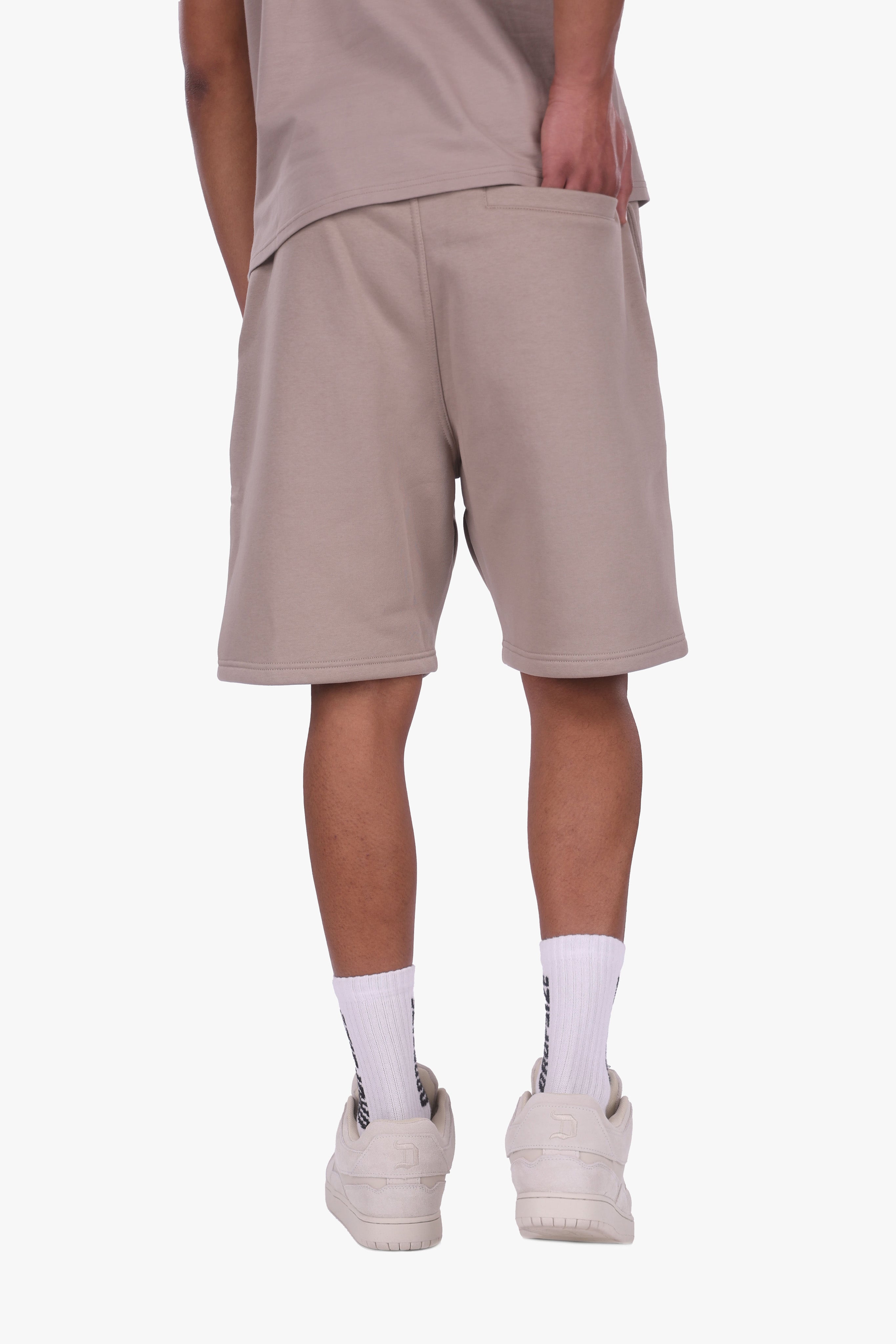 EMBO SWEATSHORTS SIMPLY TAUPE