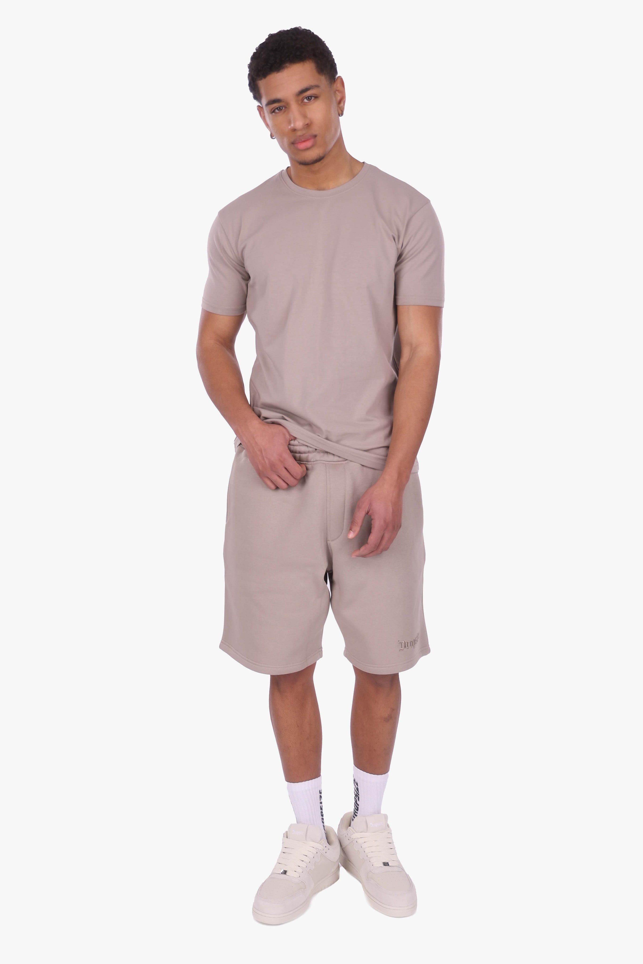 EMBO SWEATSHORTS SIMPLY TAUPE