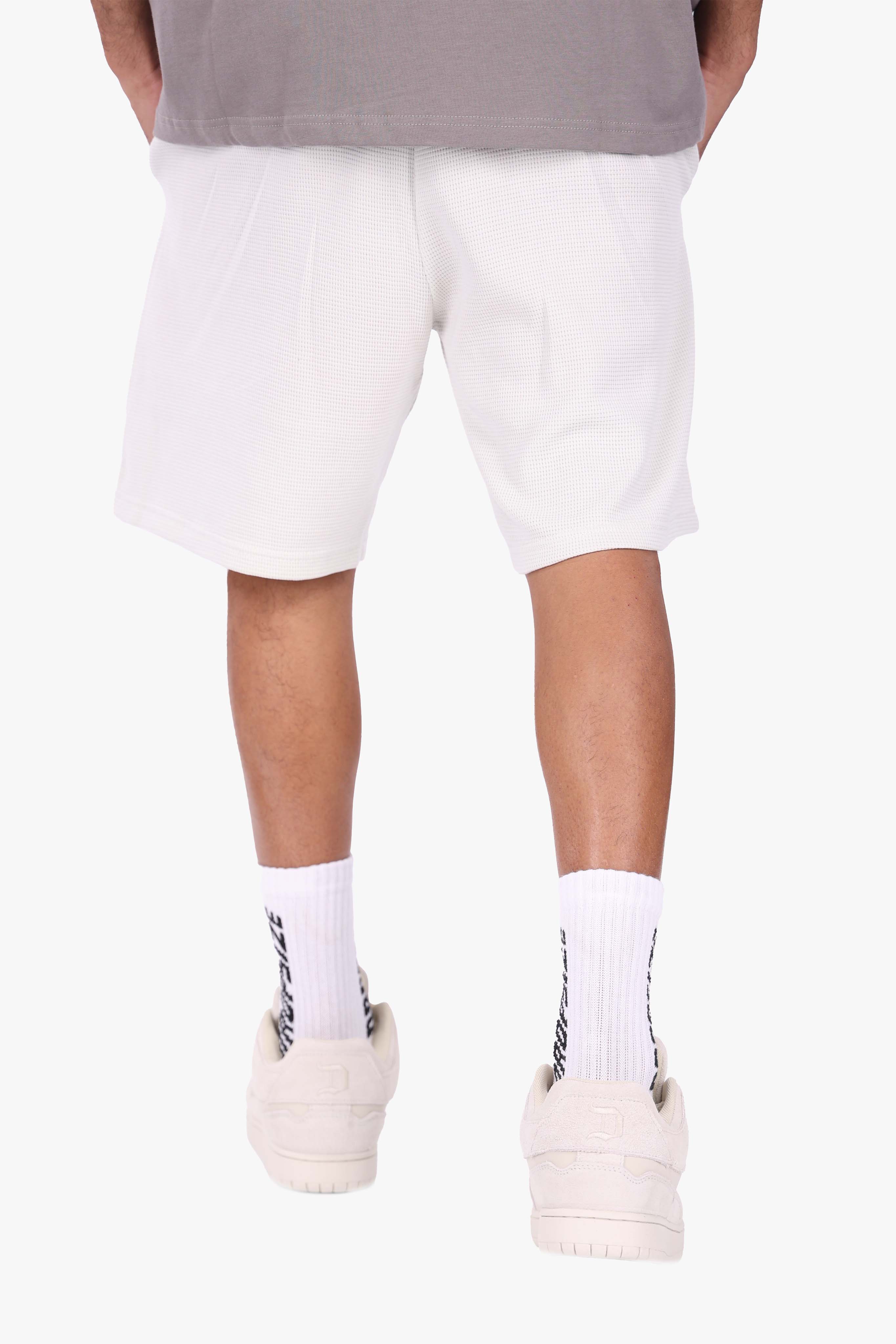 WAFFLE SHORTS STEEL LIGHT GREY