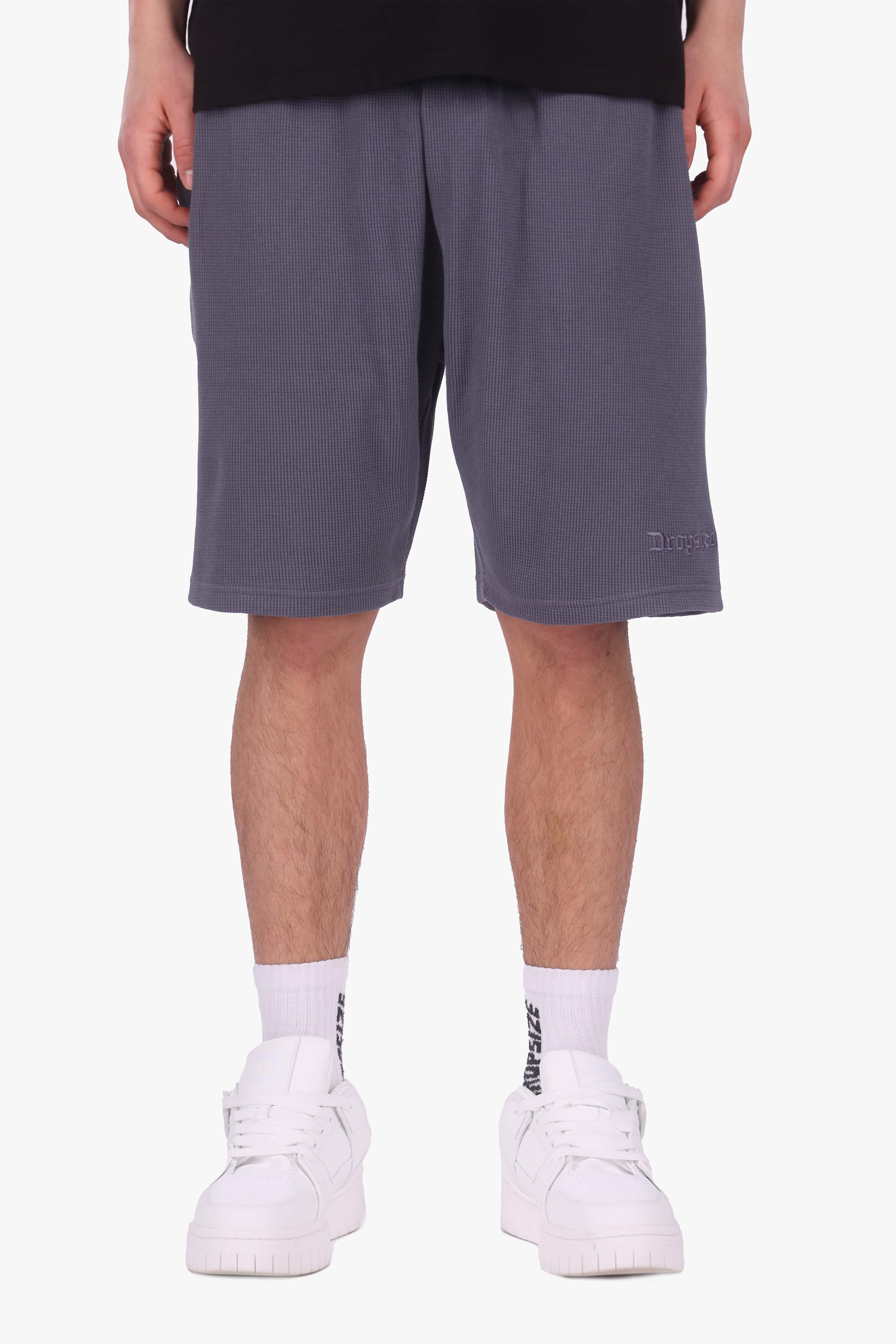 WAFFLE SHORTS STEEL GREY