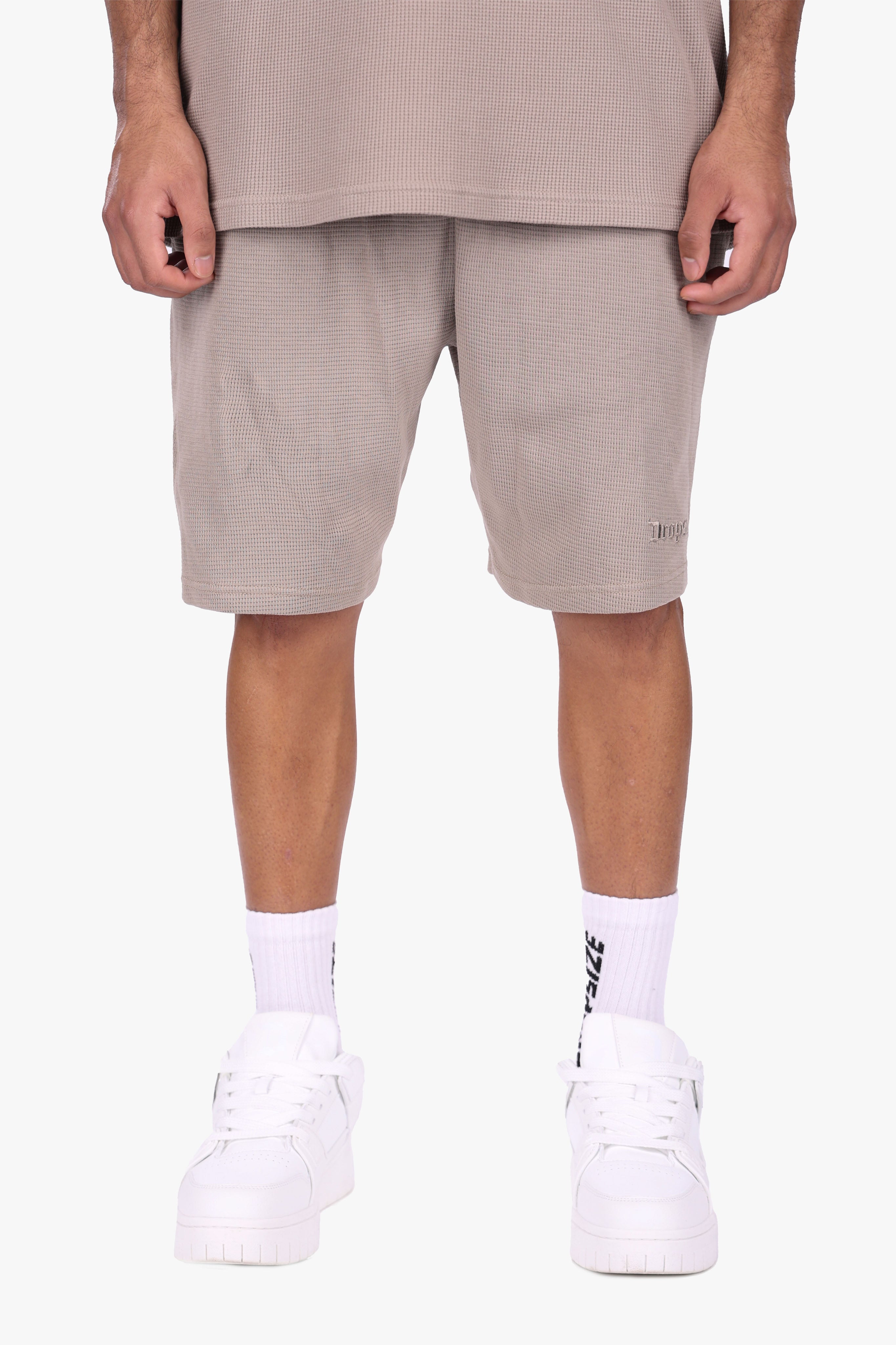 WAFFLE SHORTS SIMPLY TAUPE