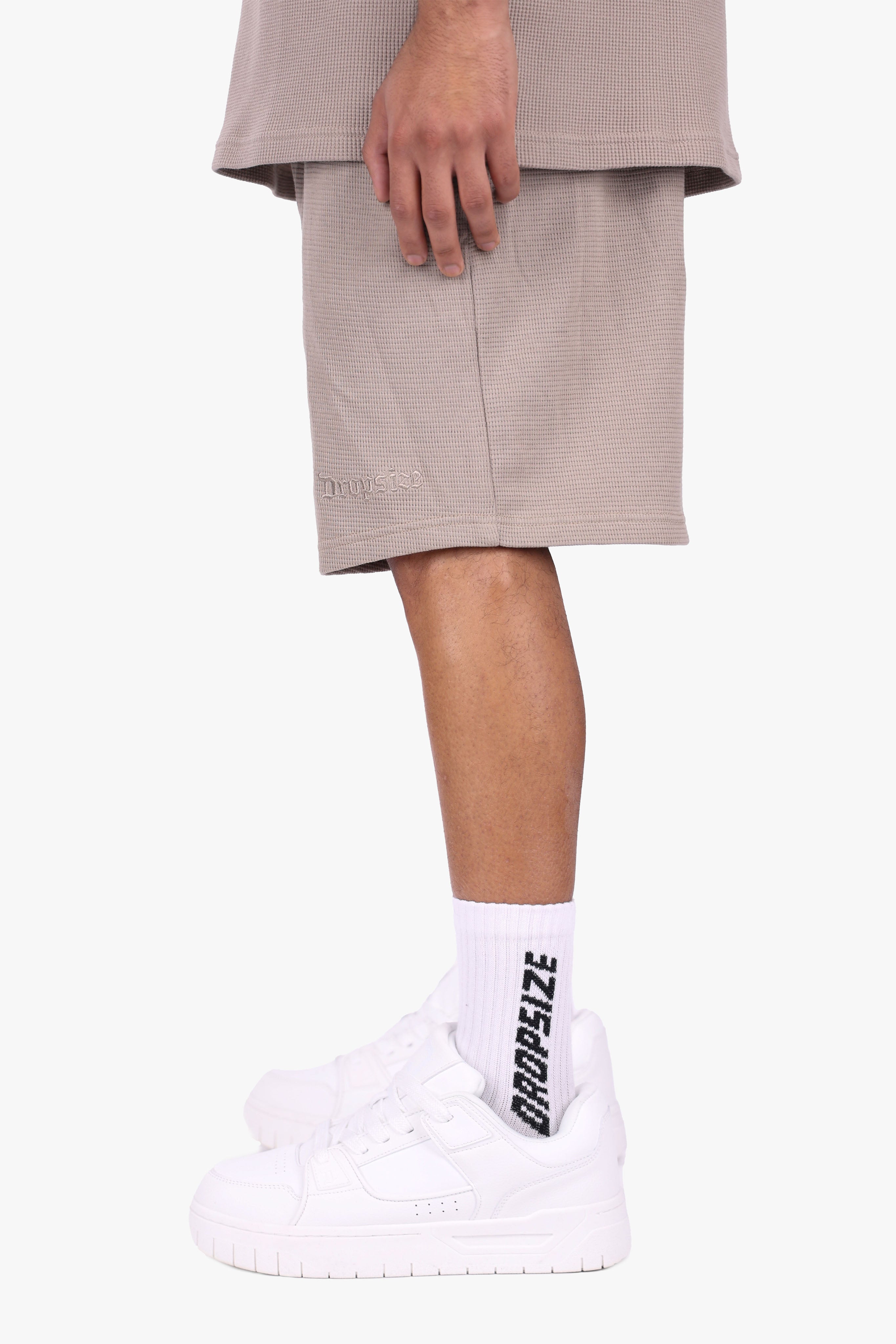 WAFFLE SHORTS SIMPLY TAUPE