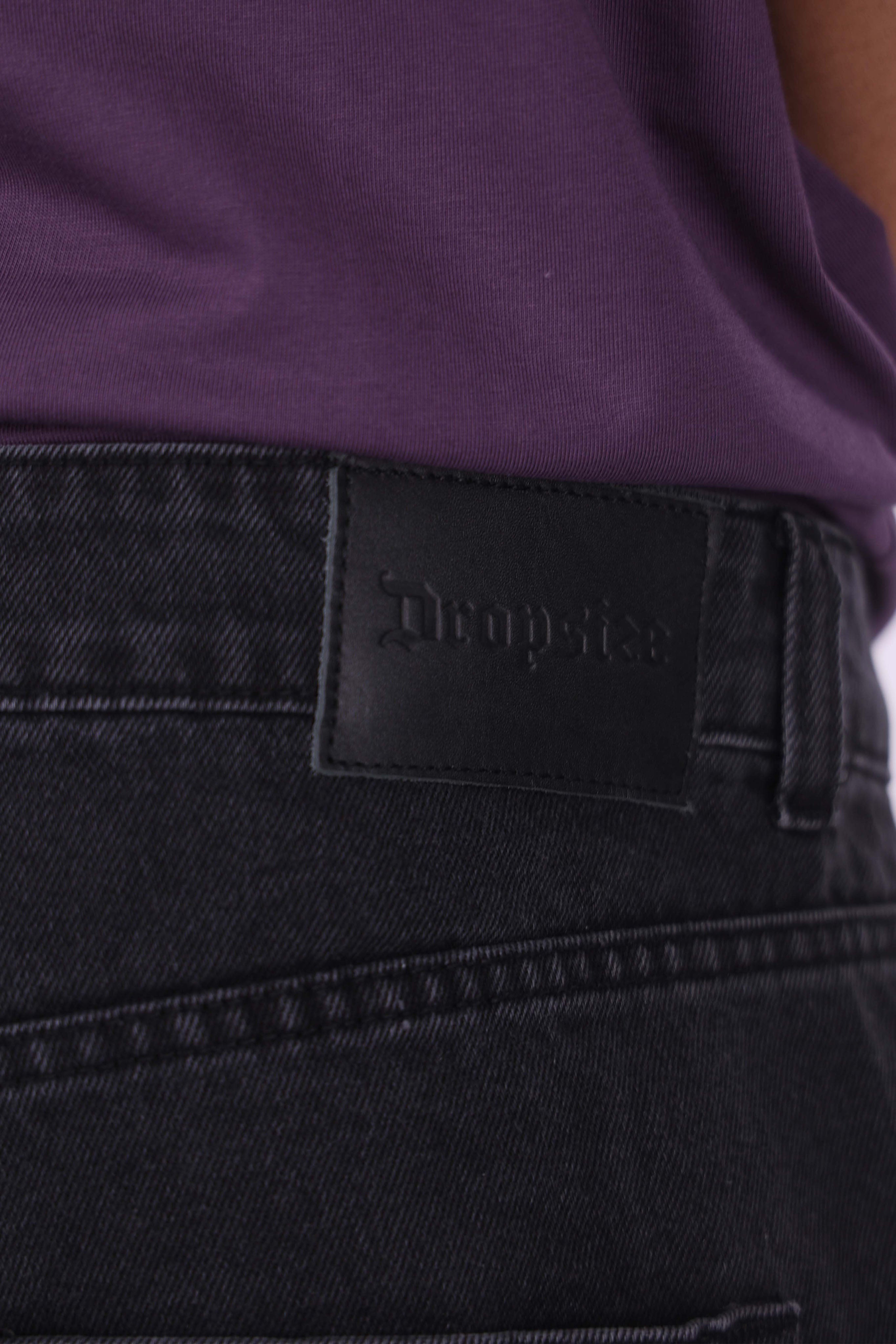DENIM JORTS ANTHRACITE
