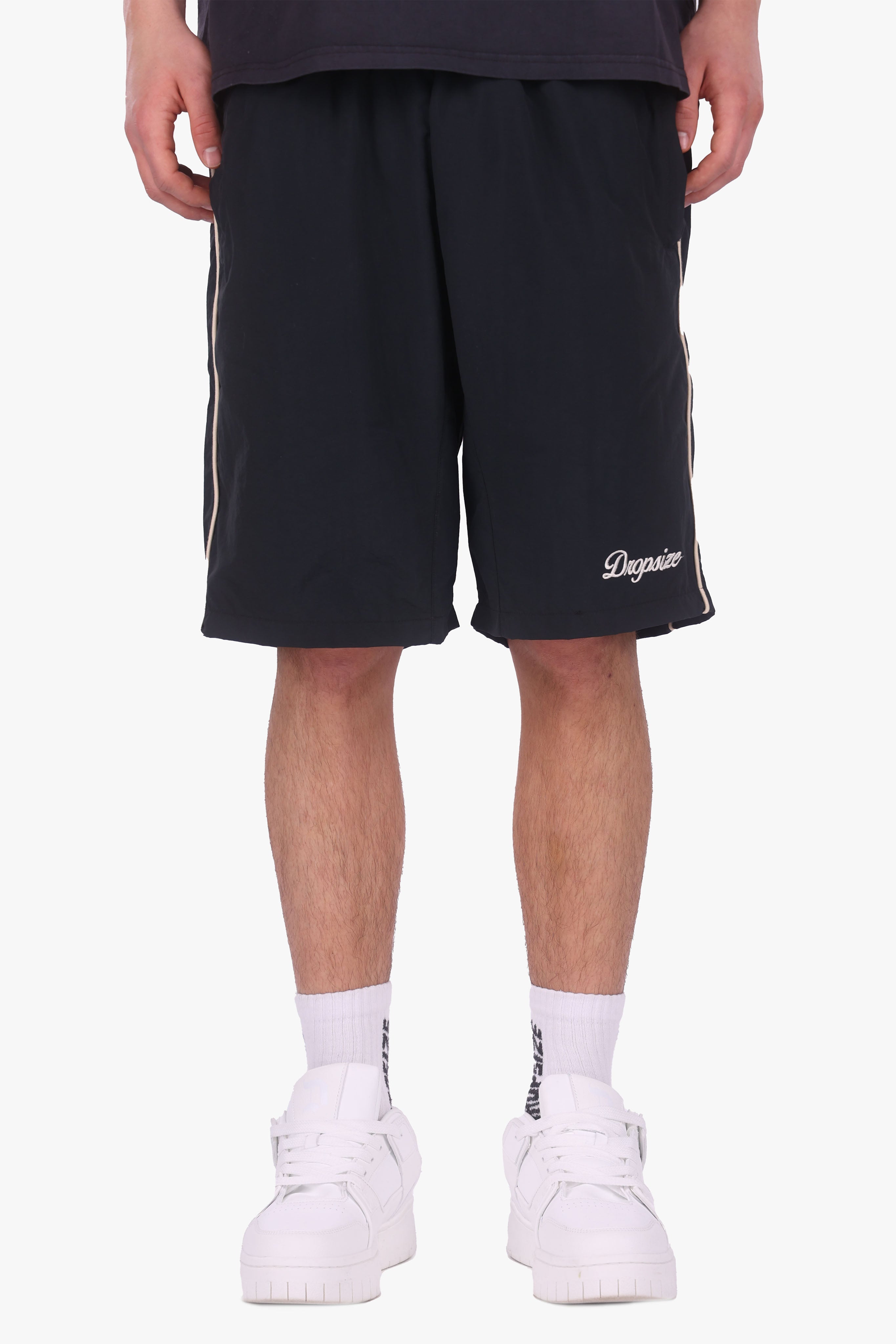 PIPING SWIM SHORT BLACK