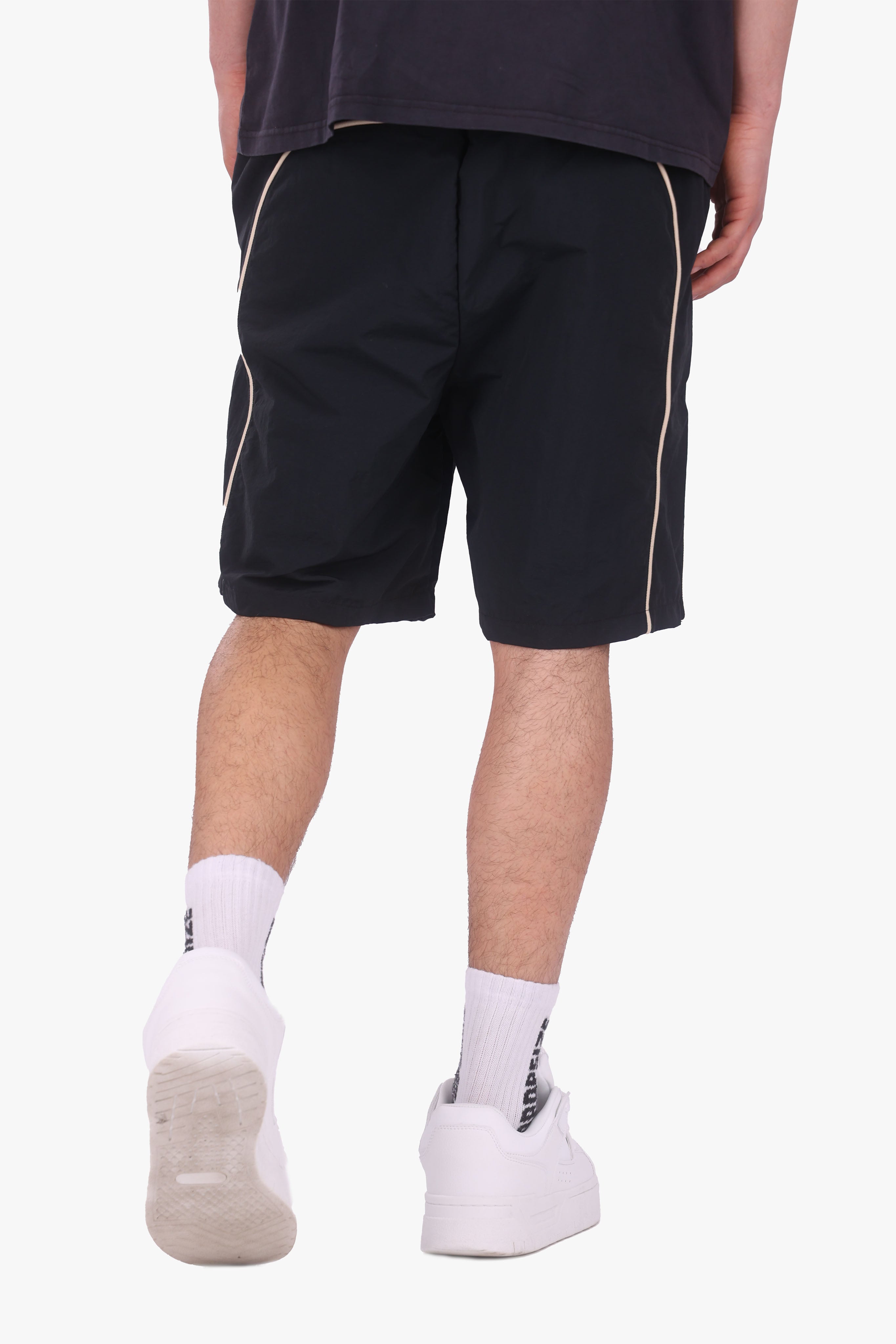 PIPING SWIM SHORT BLACK